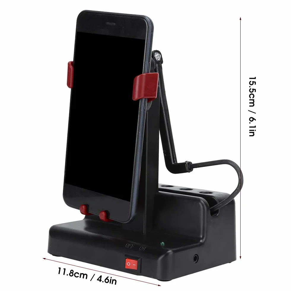 Podomètre pour Téléphone Portable Shaker Automatiquement, Compteur de Pas 6,1 x 4,6 Pouces Rouge Foncé