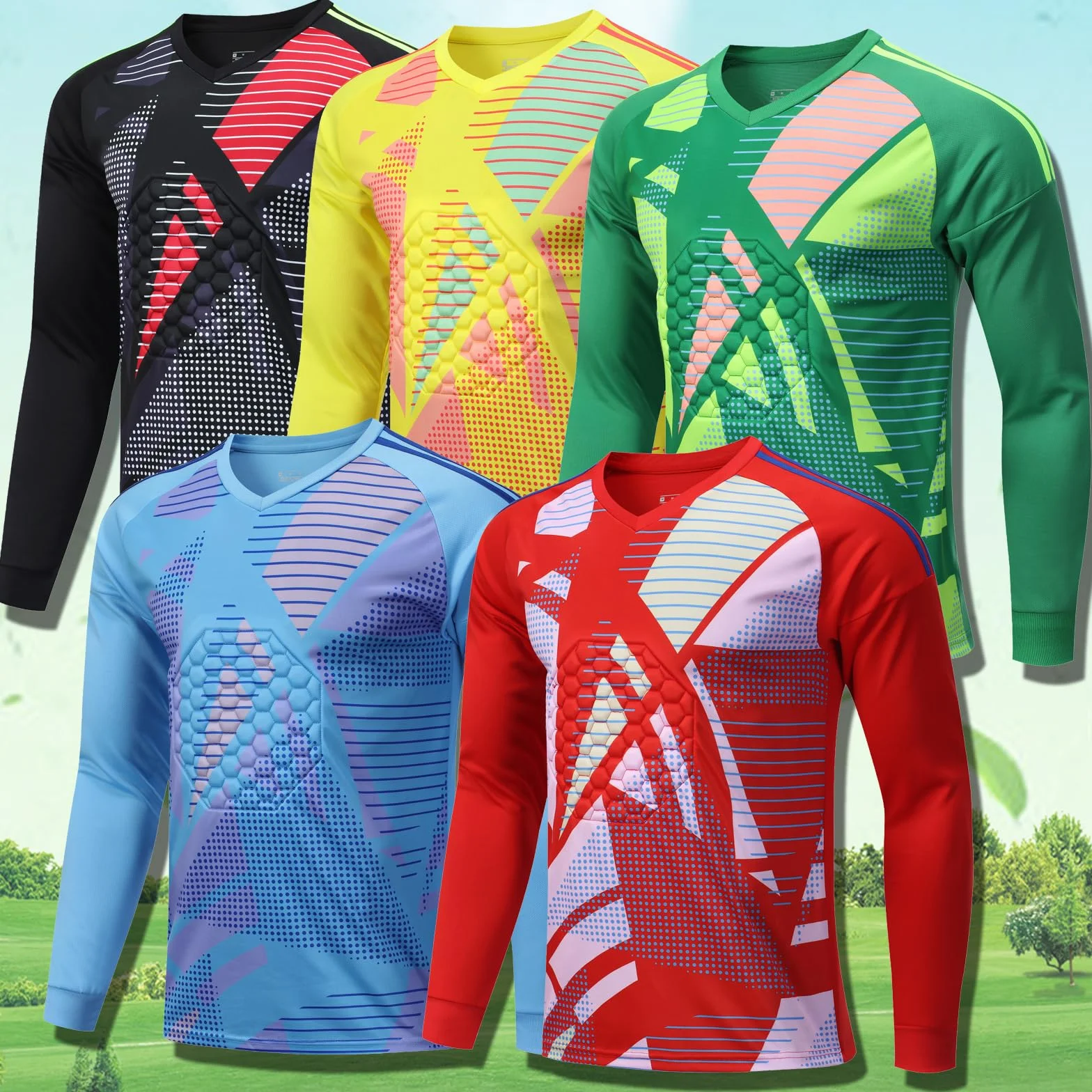 Uniformes de Gardien de But Personnalisés Maillot Adulte Sweat-Shirt Éponge
