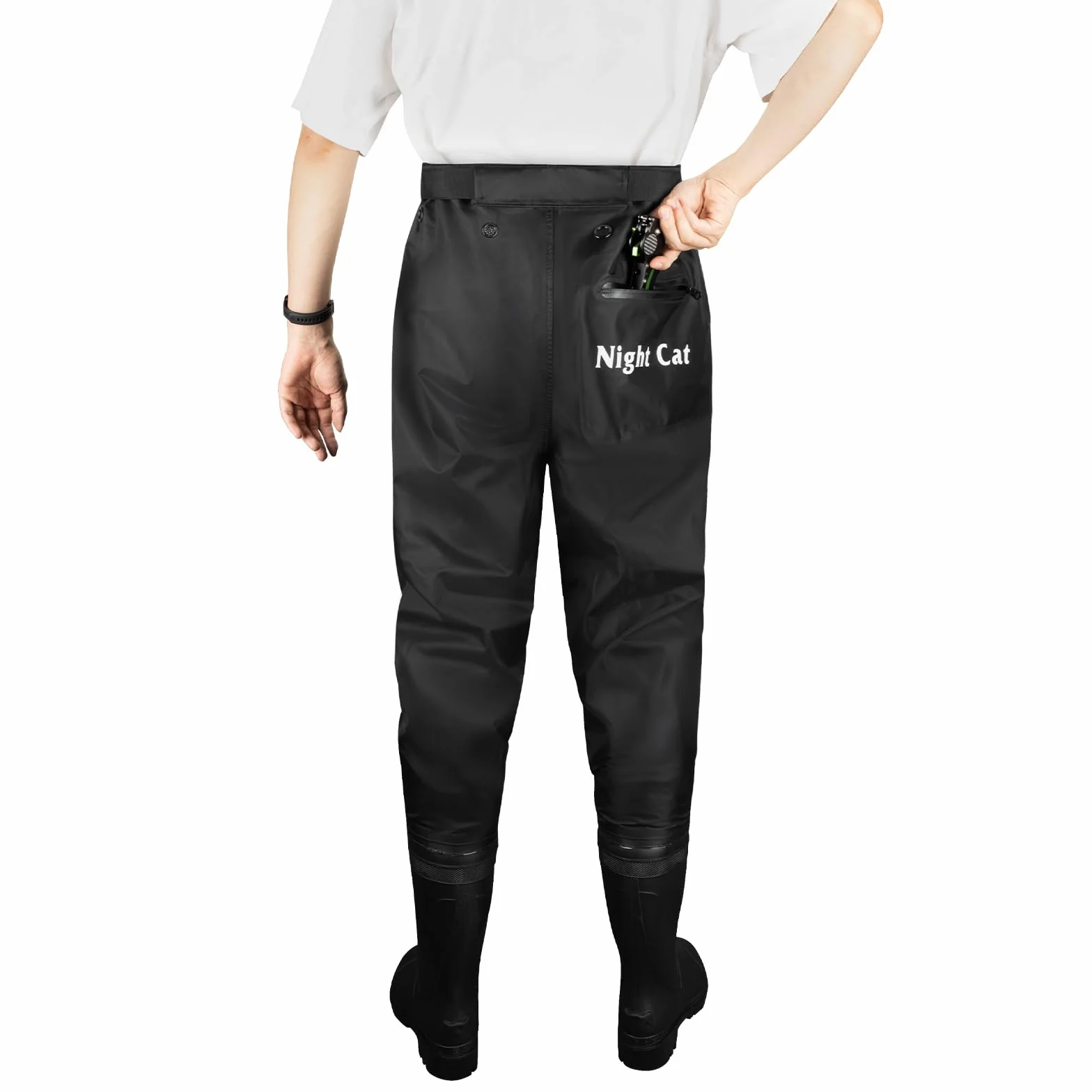 Night Cat Waders Pêche Cuissardes Hommes Femmes Chasse Poitrine Bottes imperméable Respirant
