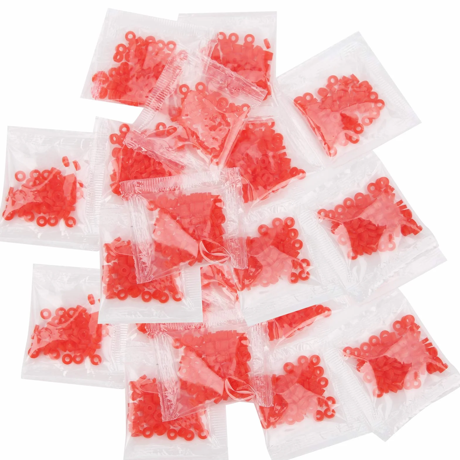 Bandes en Caoutchouc pour Pêche au Gros Match 9000 pièces Rouge Durable Élastique Fort