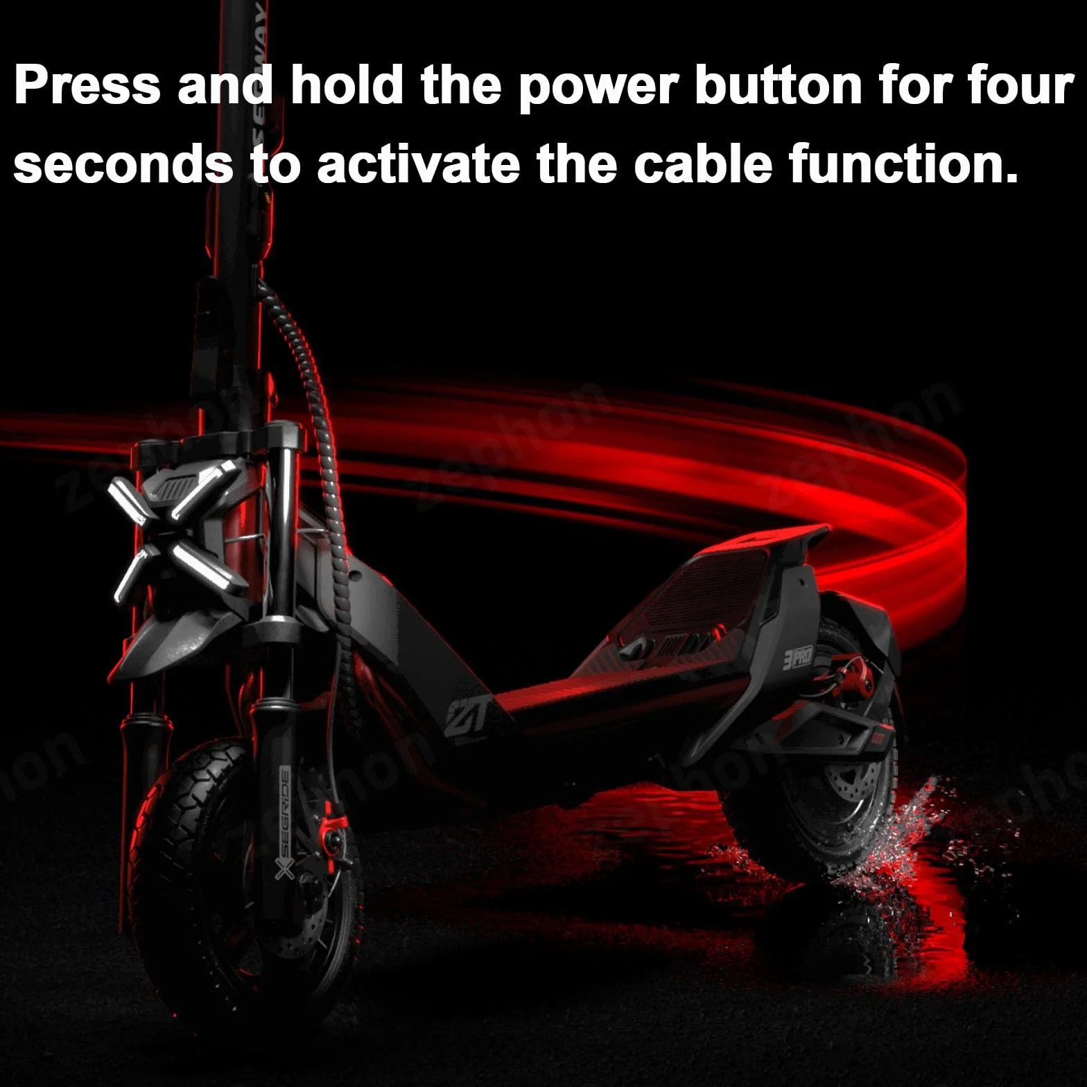 Zephon Tuning Chip Unlock Cable for Segway Ninebot ZT3 Pro ProE ProD Performance Upgrade 35 km/h Speed Built-in Quick Switch Button