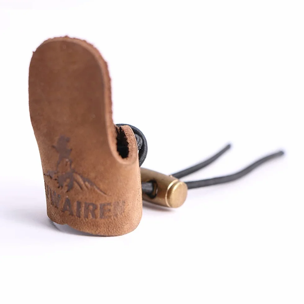 Namvo Lot de 2 gants de protection en cuir avec anneau de pouce