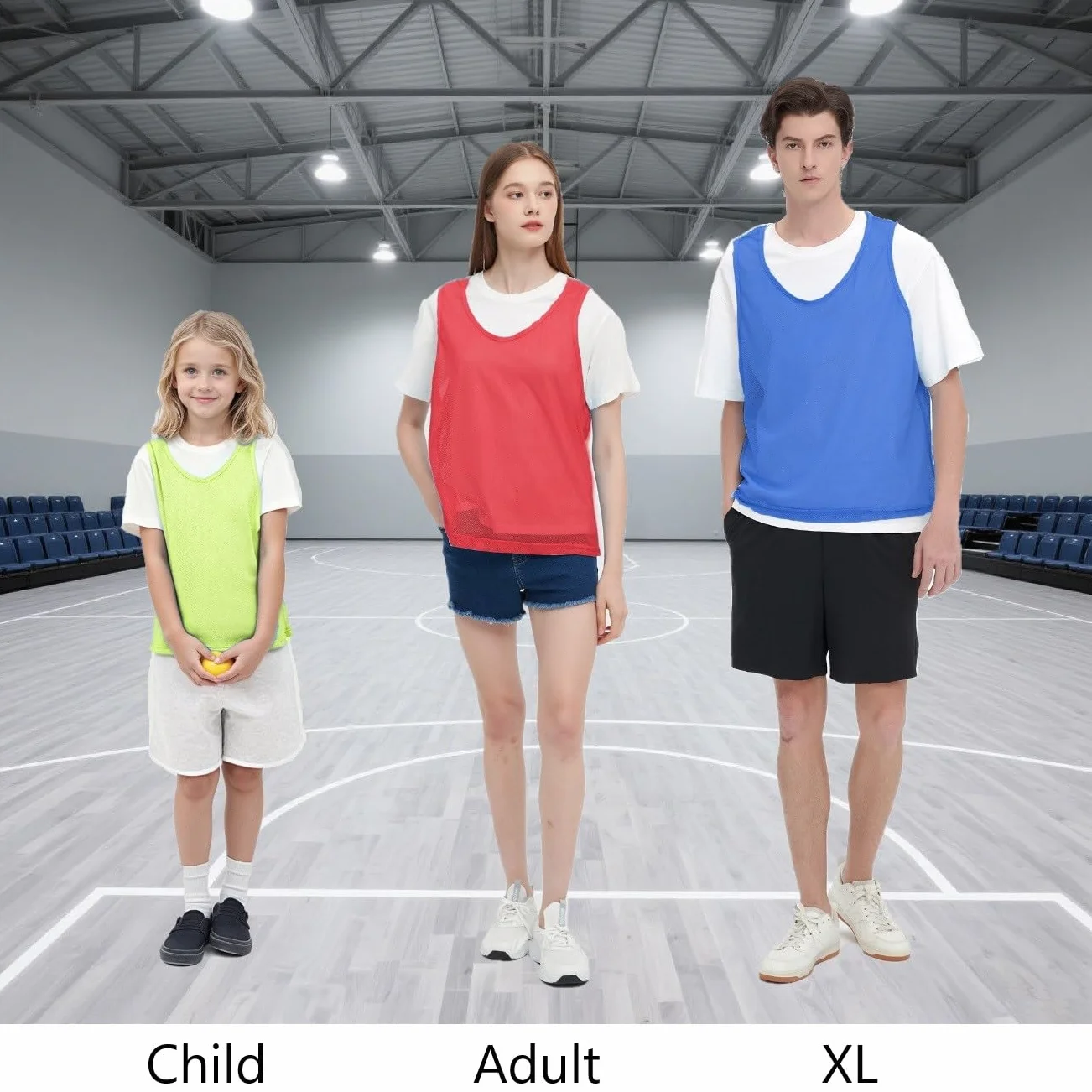 TOPTIE Dossards de Football personnalisés avec numéros Gilets de mêlée Maillots d'entraînement Sportifs en Maille