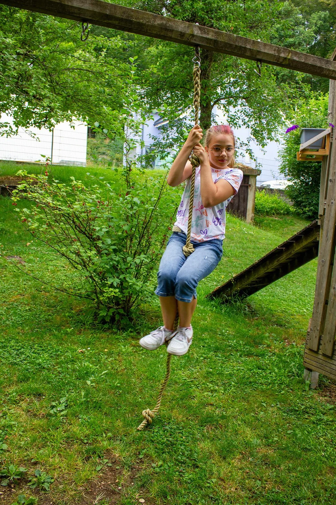 GICO Corde d'escalade Stable 190 cm pour Enfants, capacité de Charge 50 kg