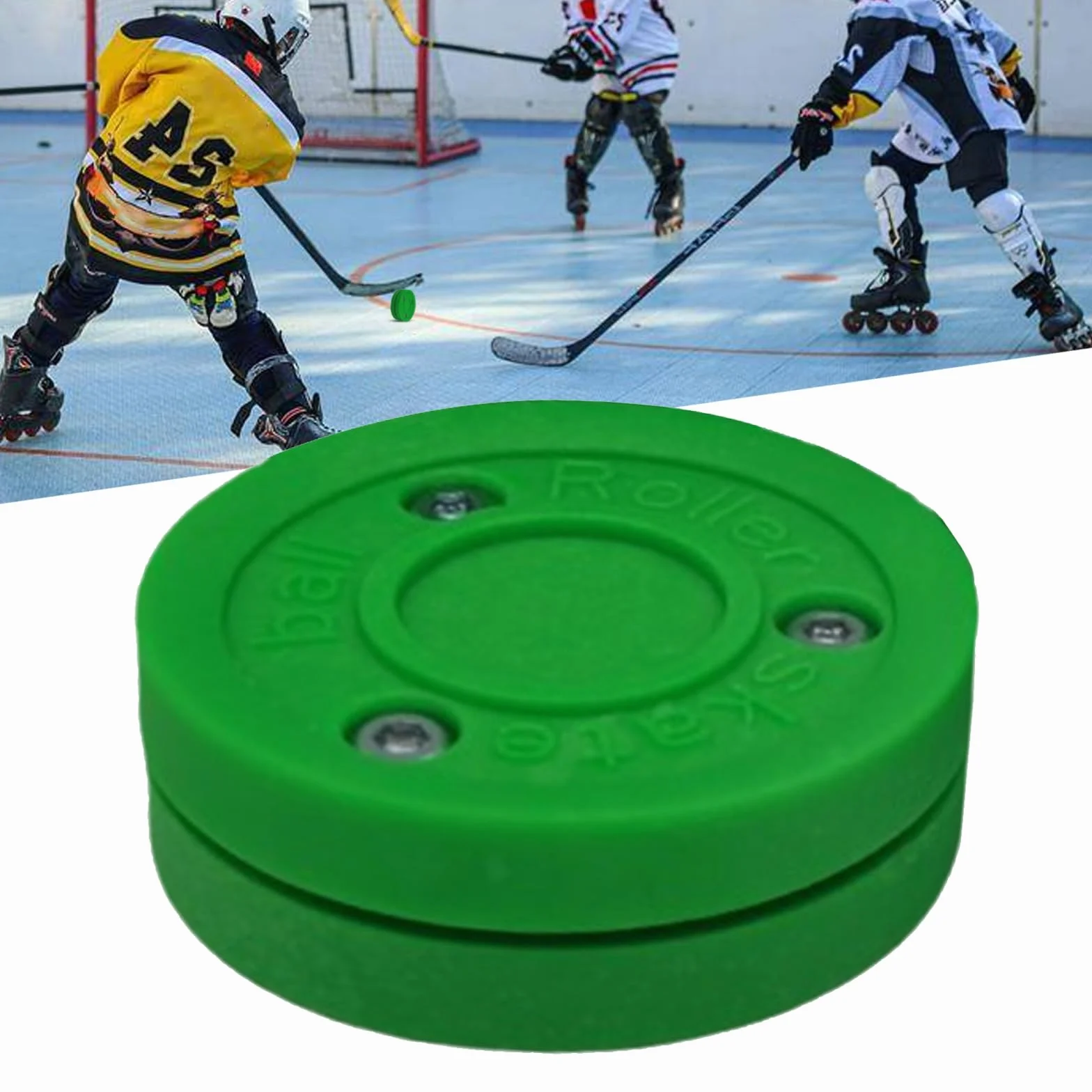 Green Biscuit Entraînement Hockey Puck Réutilisable Hockey sur Glace