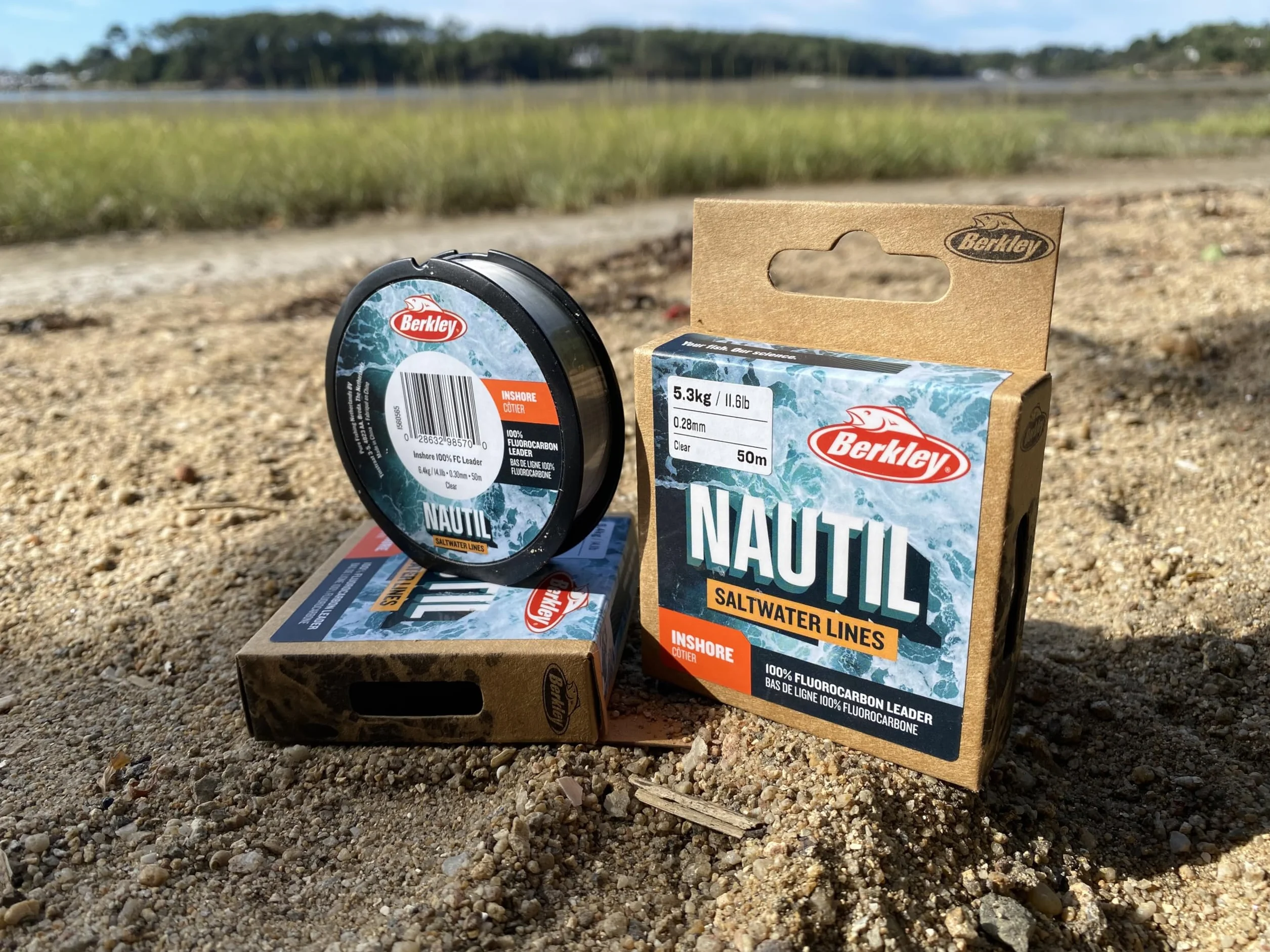 Berkley Nautil Inshore Ligne de pêche fluorocarbone Transparent