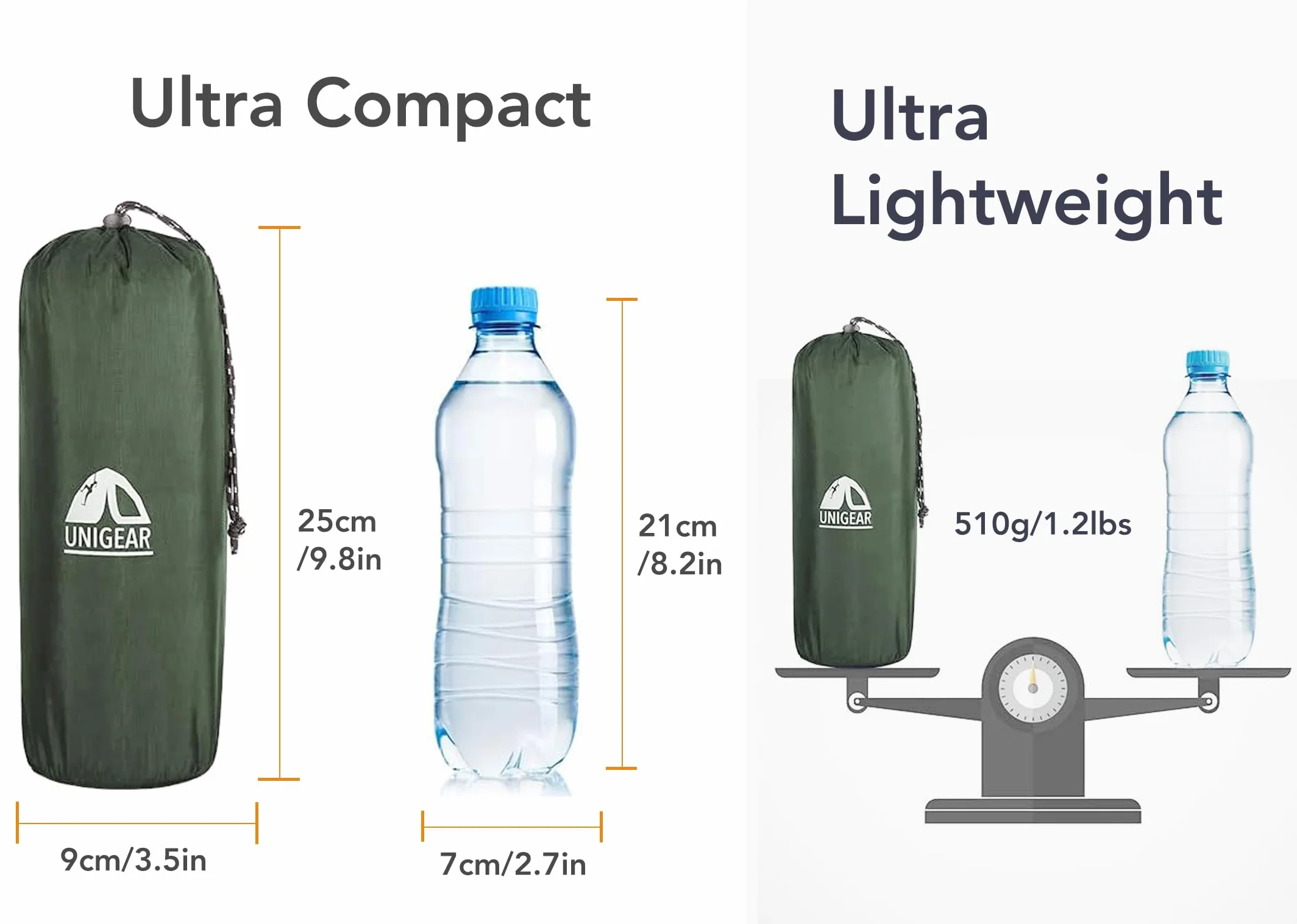 Unigear Matelas de Camping Gonflable Ultraléger Résistant à l'eau