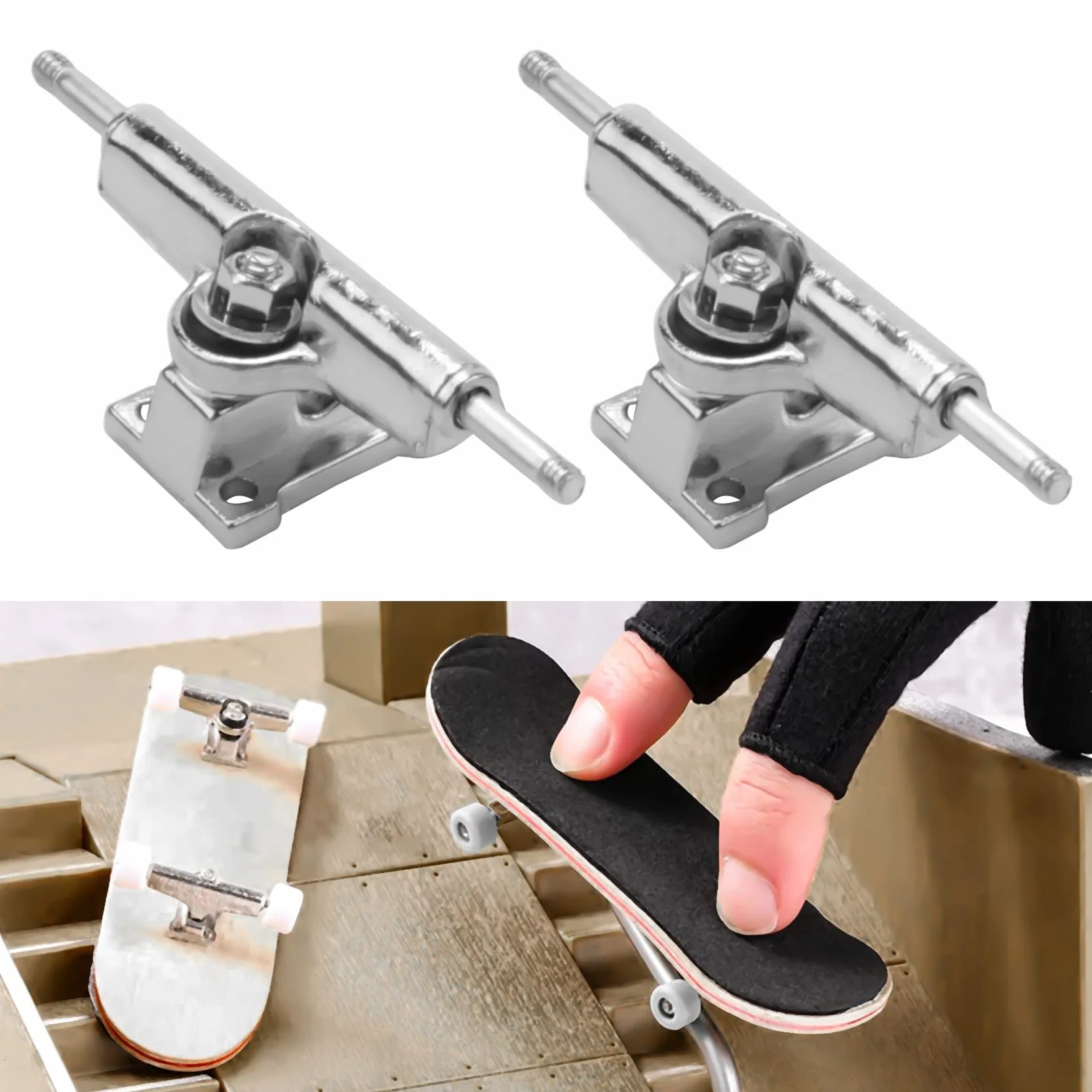 Fingerboard Trucks 29 mm Deck avec écrous clé tournevis pour Finger Skateboards