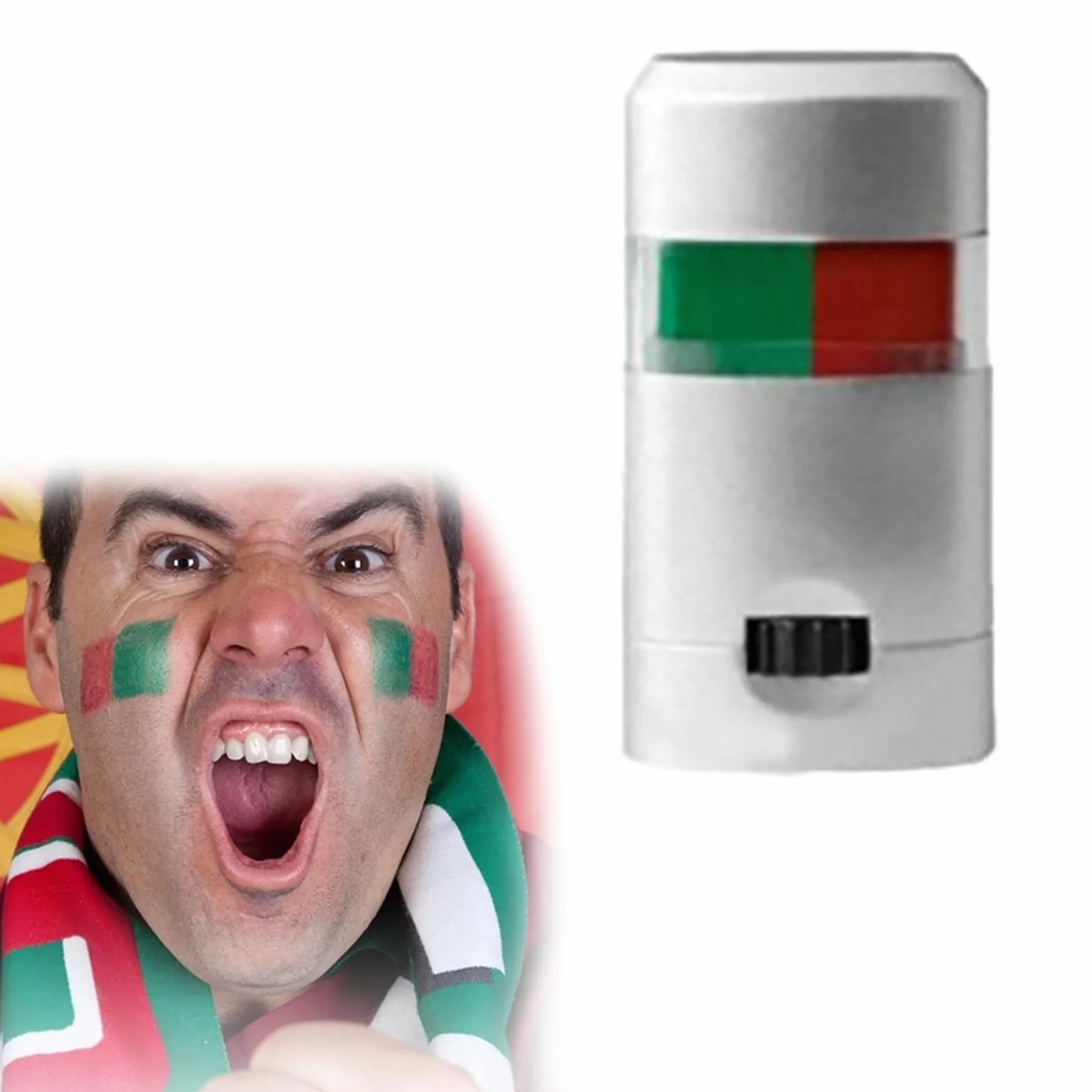 Face Paint Stick Sports Games Cheer Flags Crayon Peinture Visage Corps, Stylo Maquillage Eau Football, Kit Tatouage Temporaire (Portugal)