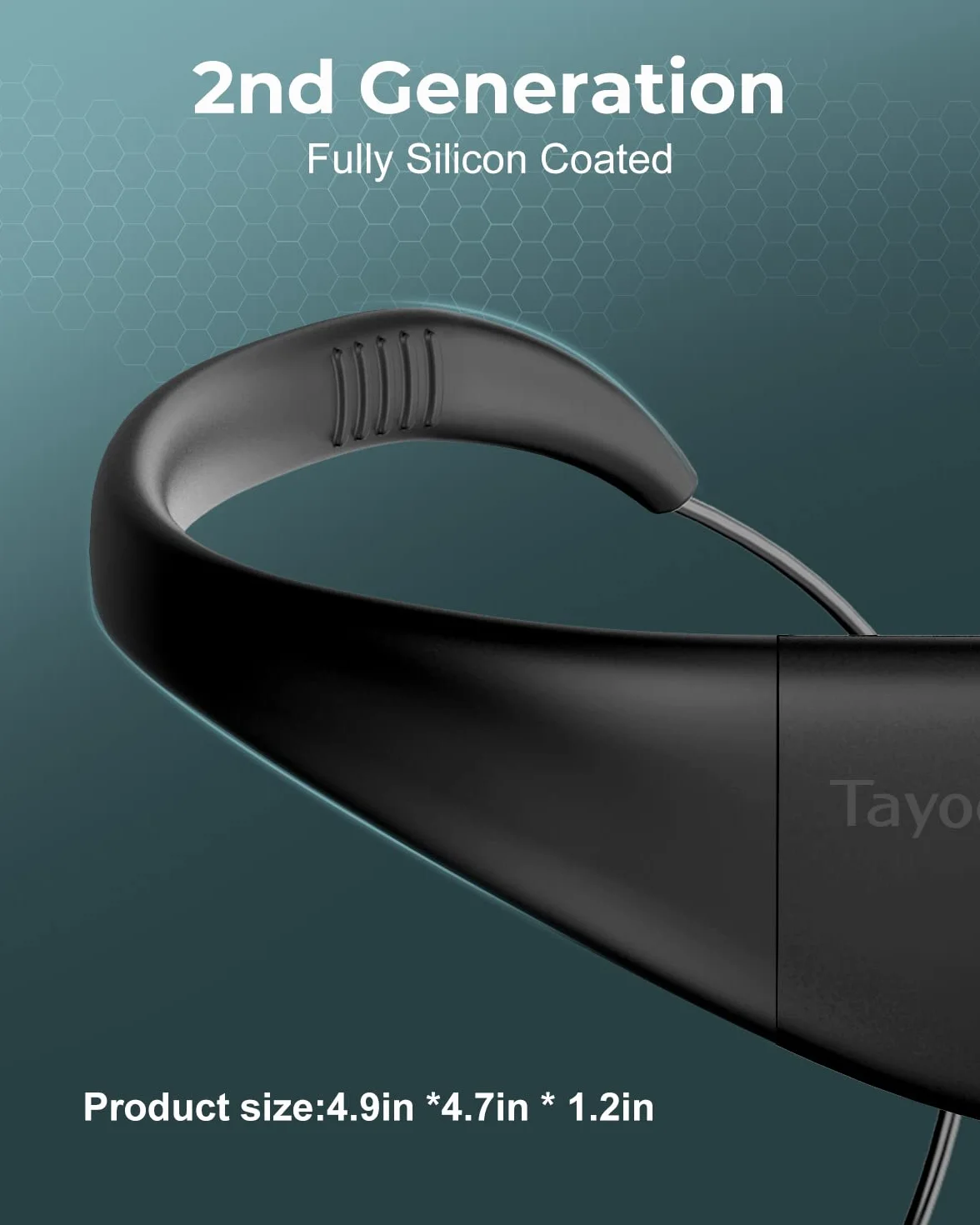 Tayogo Lecteur MP3 Natation IPX8 8GB Étanche avec Revêtement Silicone 20 Heures