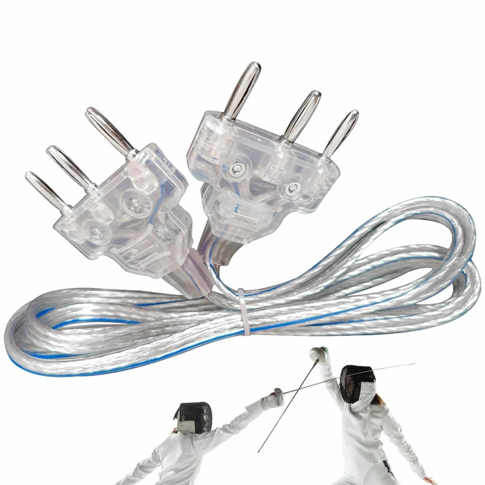 Cordon de main d'escrime, cordon de corps en acier inoxydable léger, accessoires flexibles pour sabre