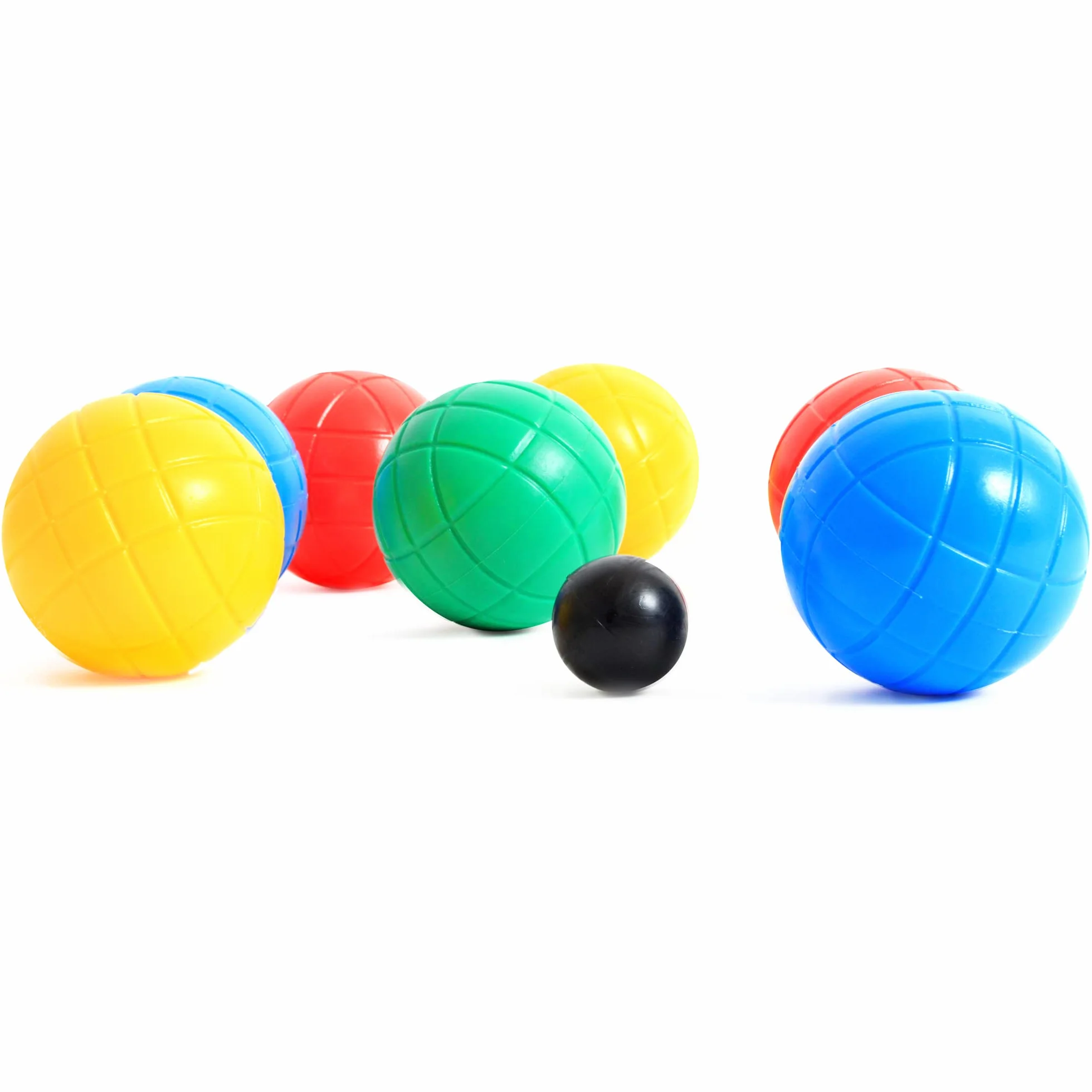 BLUE SKY 8 Boules De Pétanque Jeu d'Adresse et de Plein Air 7 cm Plastique Multicolore
