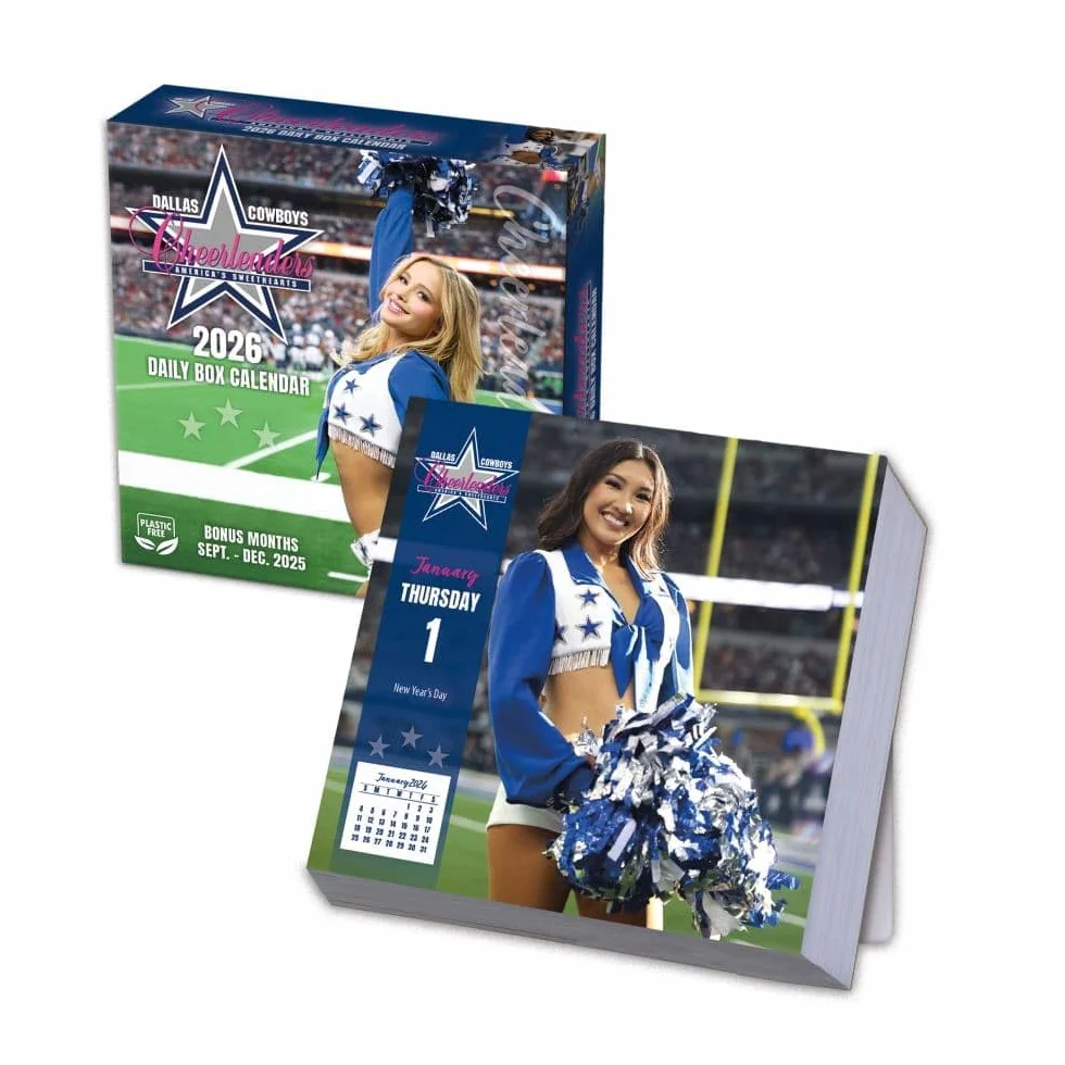 Dallas Cowboys Cheerleaders Sideline Box Calendar TURNER LICENSING