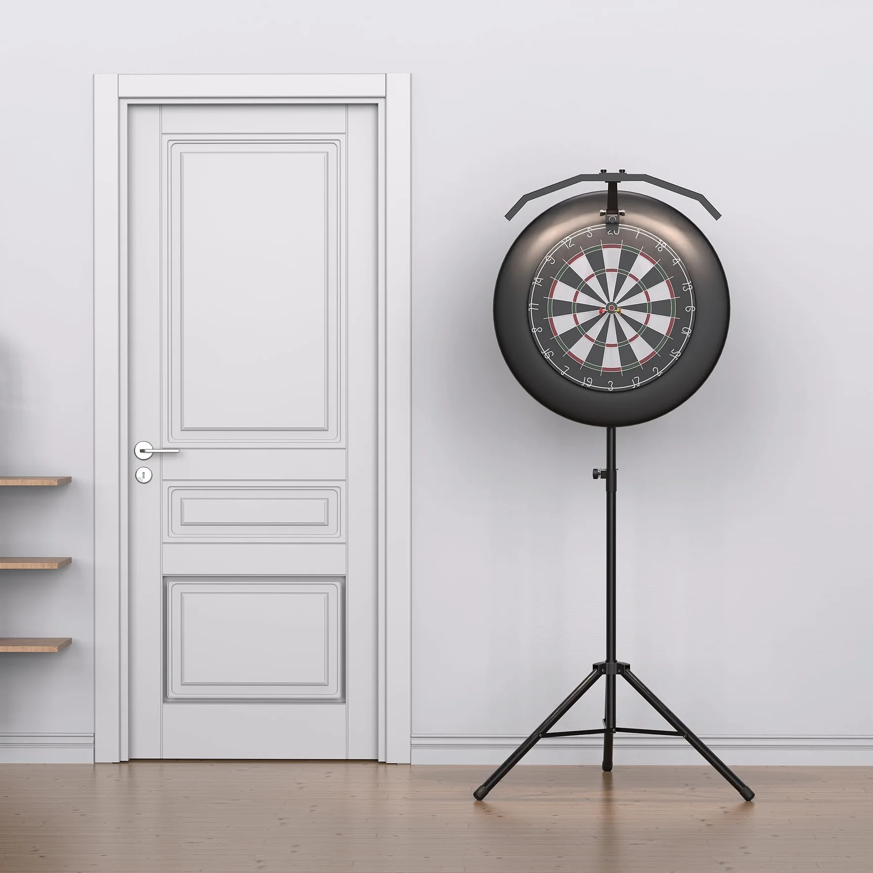 SOLLA Support Trépied Portable pour Cible de Fléchettes Sisal et Électroniques