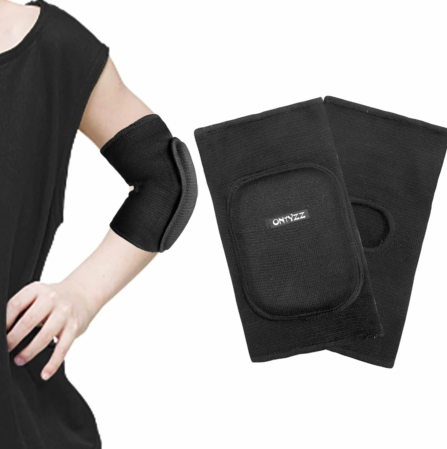 ONTYZZ Coudières Enfant Rembourrage Éponge 1 Paire Épaississant Extensible Respirant Sport Danse Volleyball