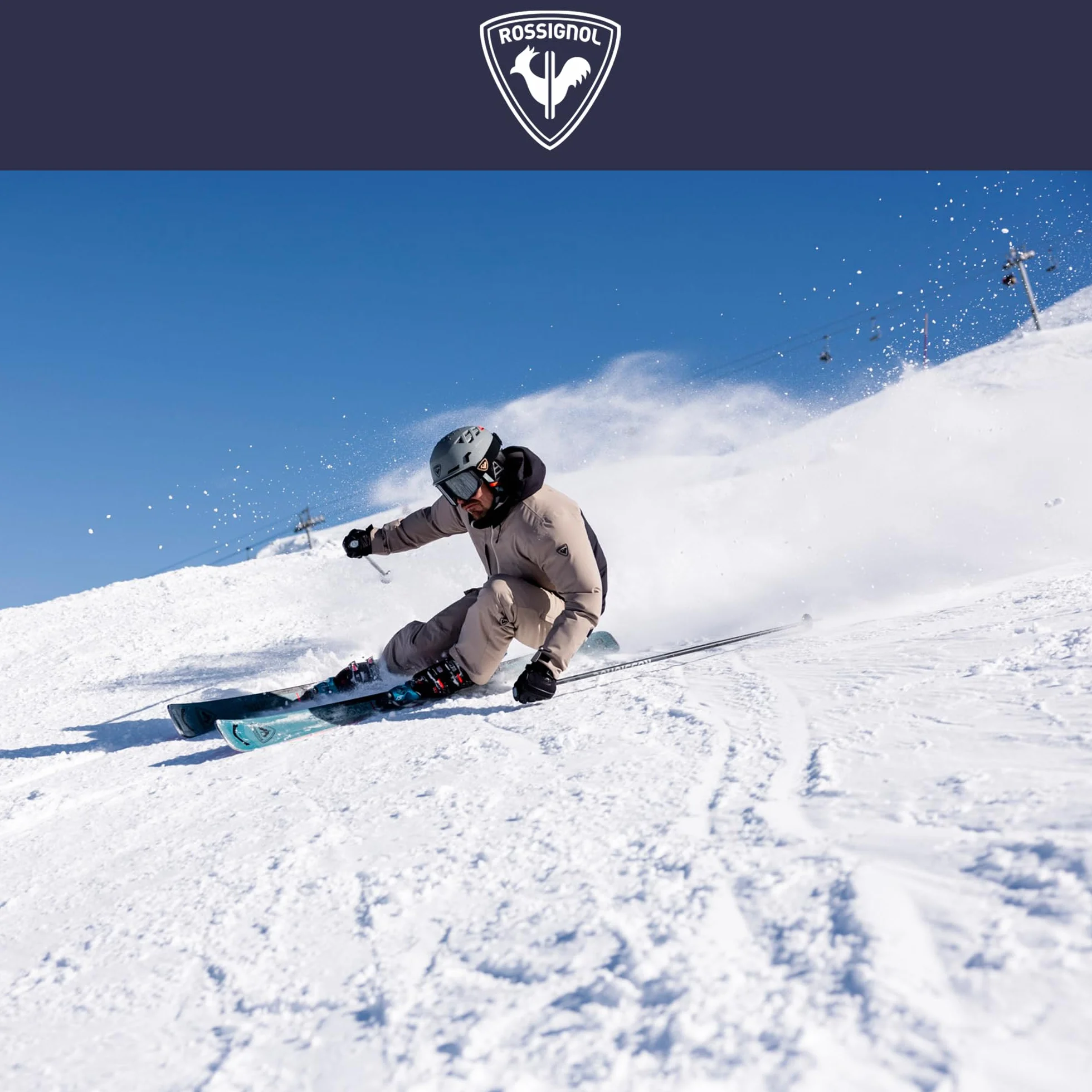 Rossignol Bâtons de ski alpin Tactic – Bâtons de ski robustes et légers