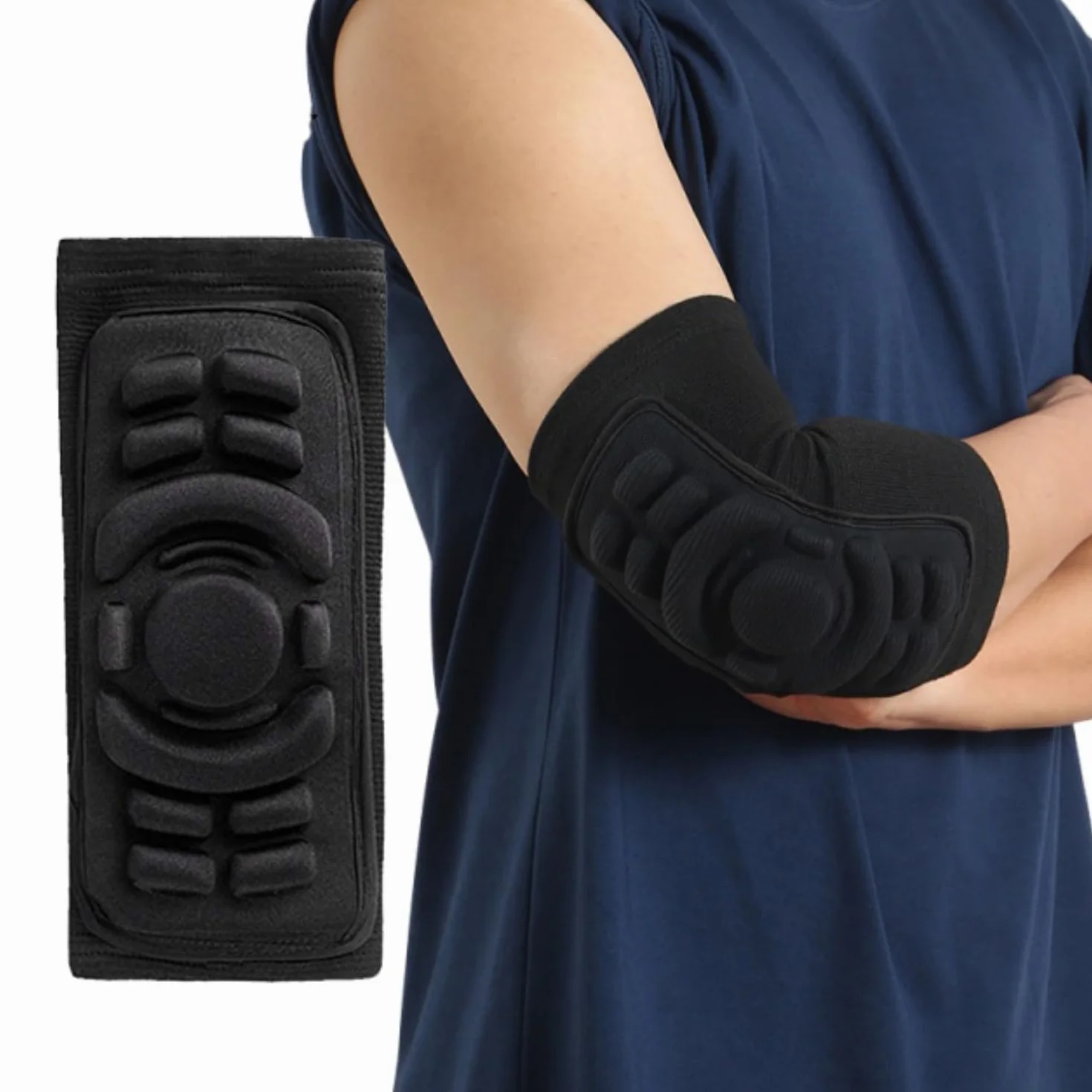 LATRAT Lot de 2 coudières de protection VTT cyclisme équitation noir