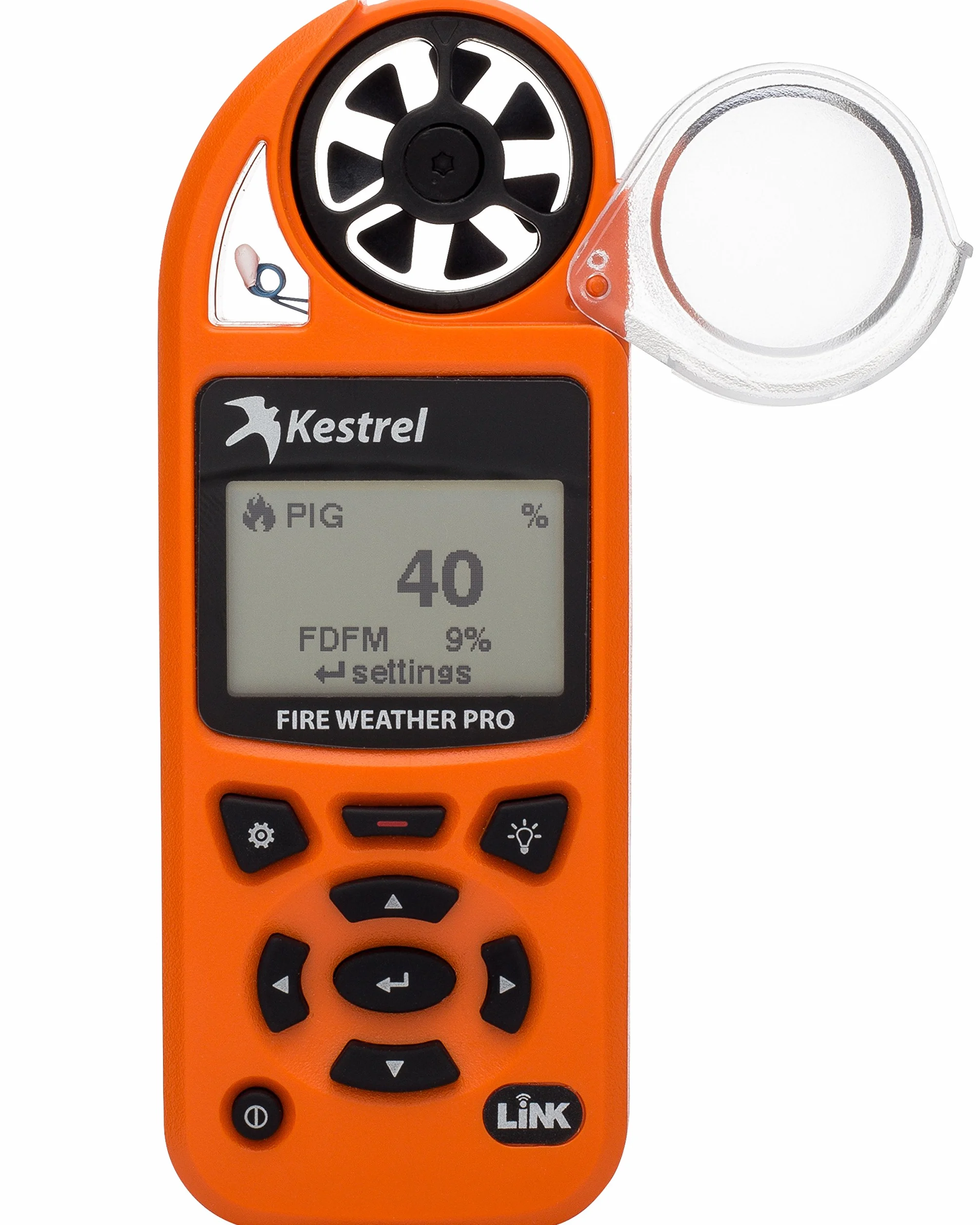 Kestrel 5500 FW Fire Weather Meter Pro avec Link, Orange