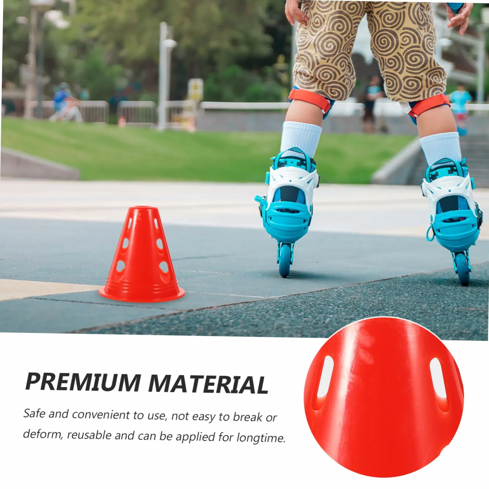 Mini Cônes d'Agilité Plastique Colorés pour Patinage à Roulettes - Lot de 20