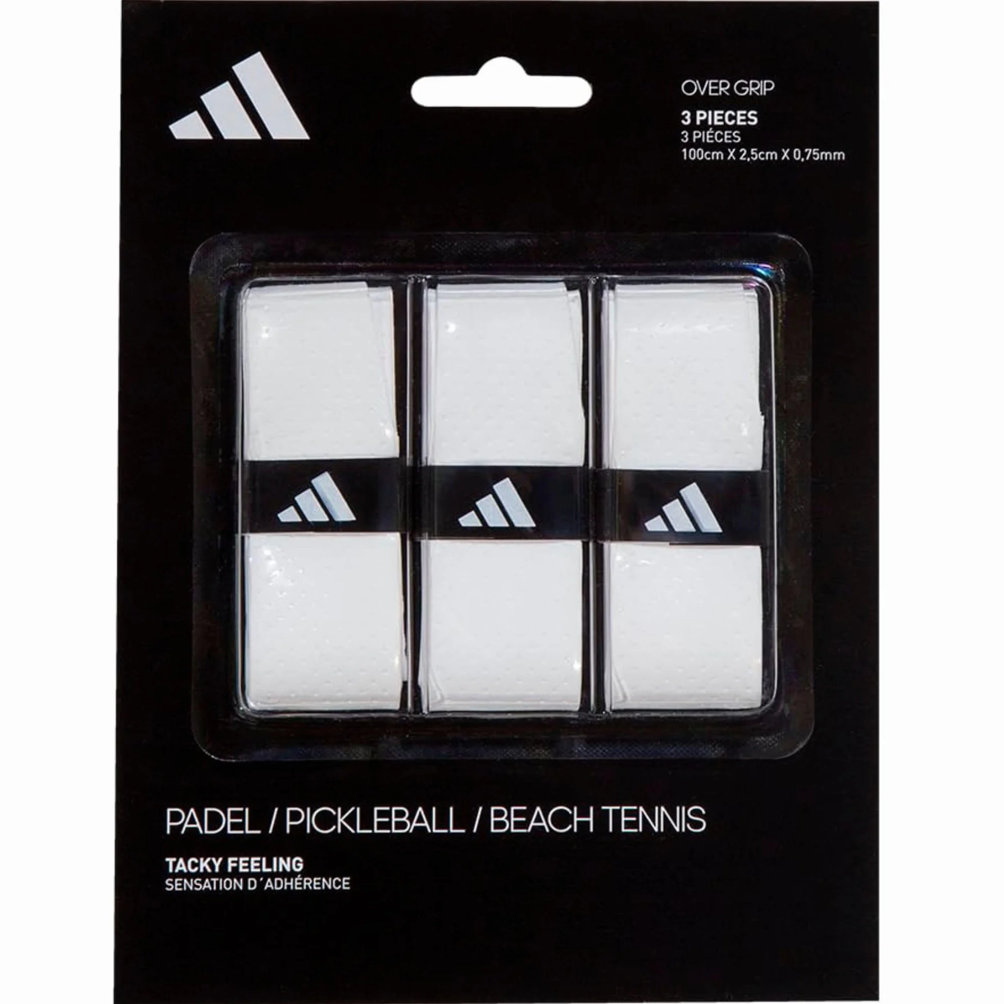 Adidas Overgrips Tacky Feeling Perforados 3u Blanco