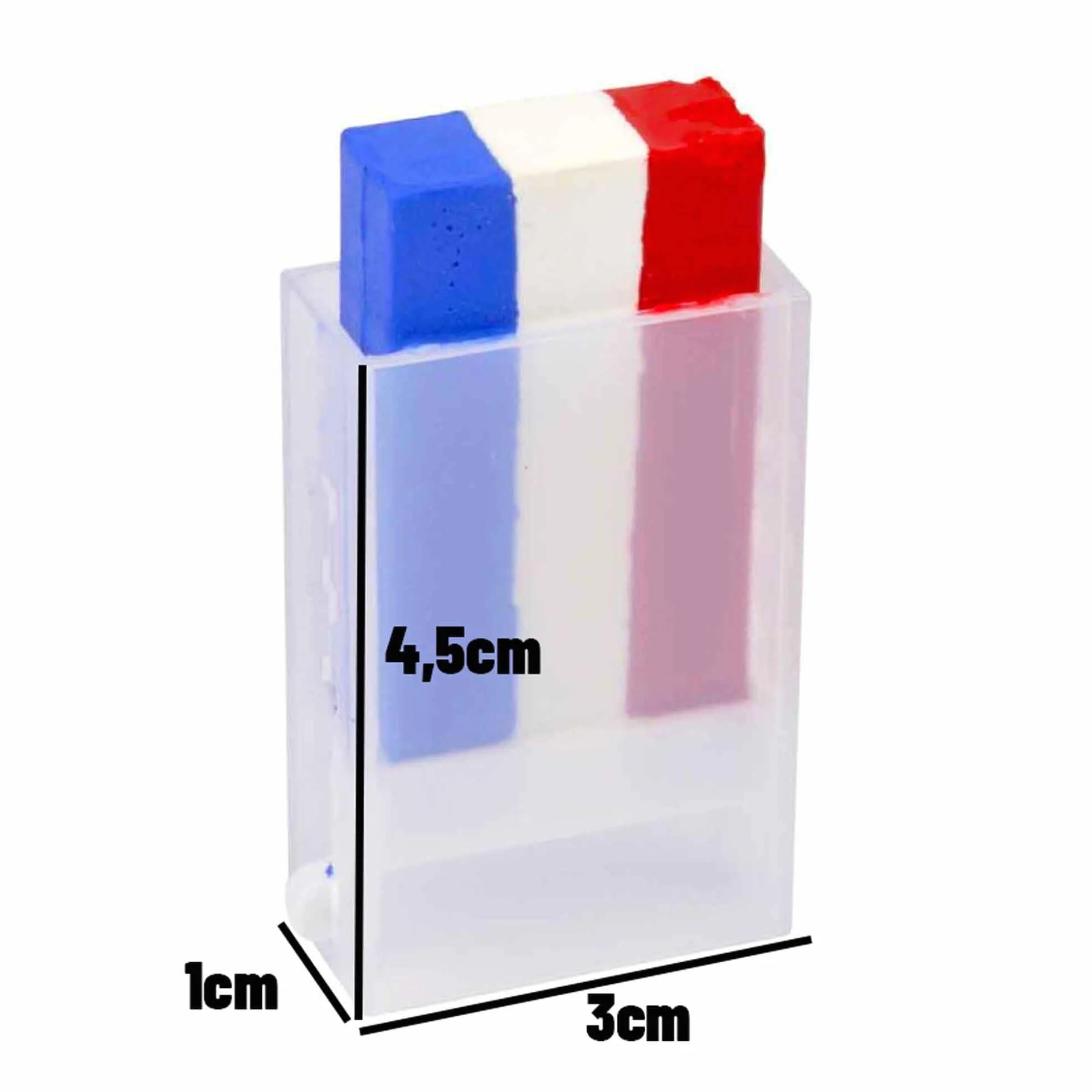THE REPLICANT Stick Maquillage France Bleu Blanc Rouge Peinture Faciale Supporter Tricolore 4,5 x 3 x 1 cm