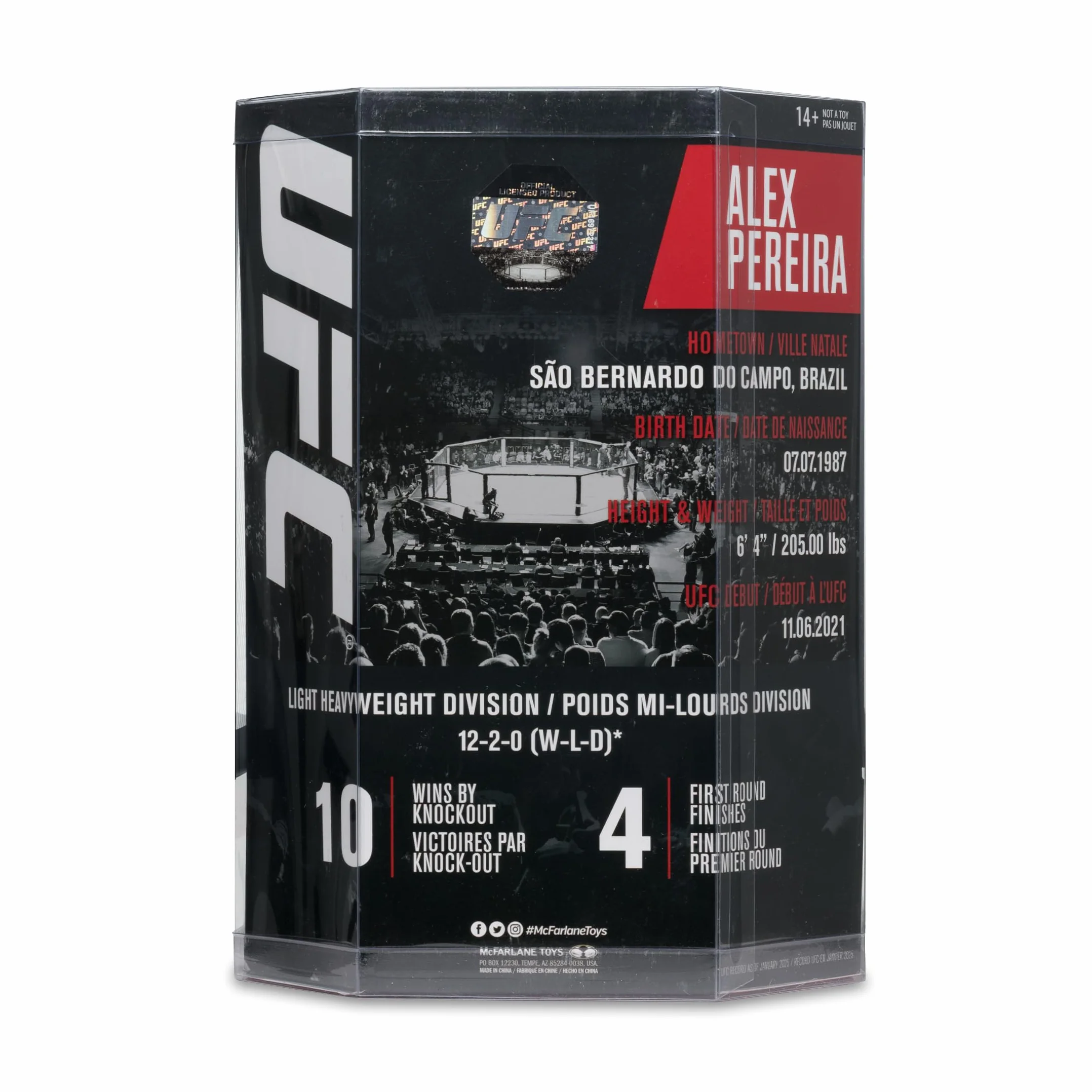 McFarlane UFC Alex Pereira Figurine Gold Label SportsPicks 17,8 cm