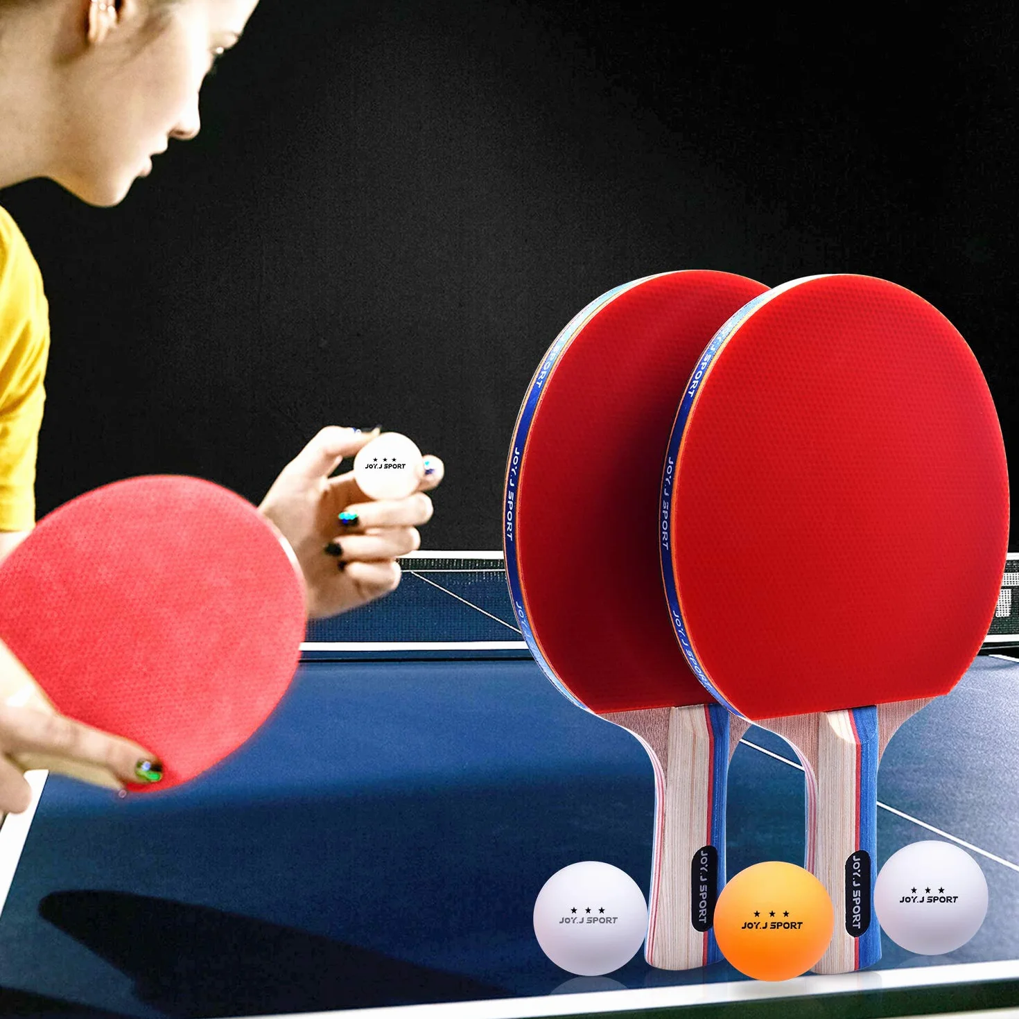 Raquette de Tennis de Table, Set de Ping Pong pour Famille, École et Club