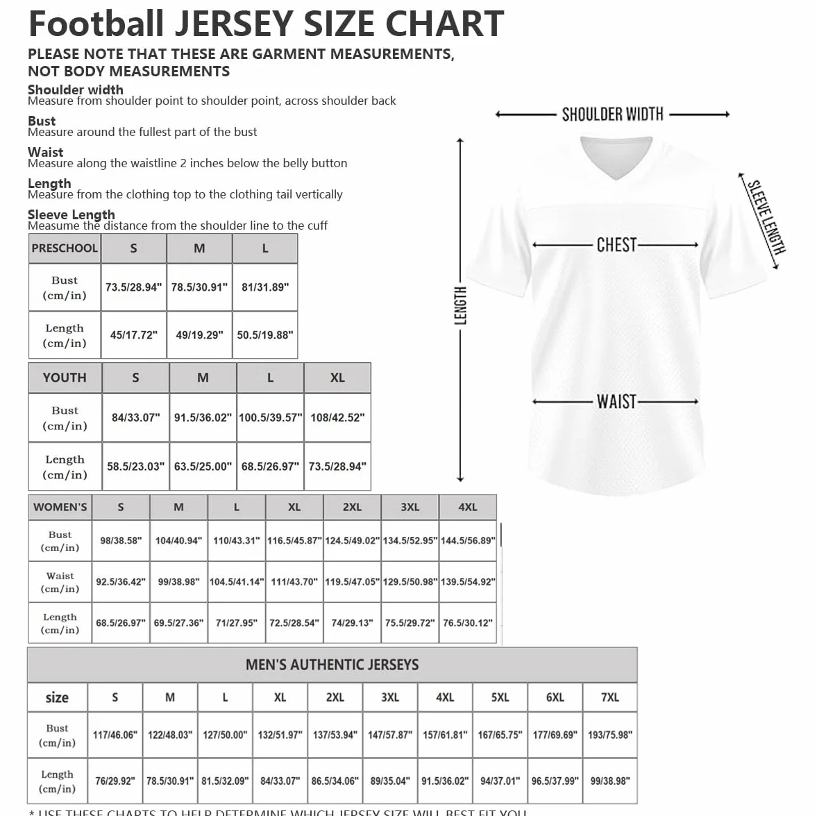Tee Shirt Personnalisable de Football Américain avec Noms et Numéros pour Équipes et Tournois