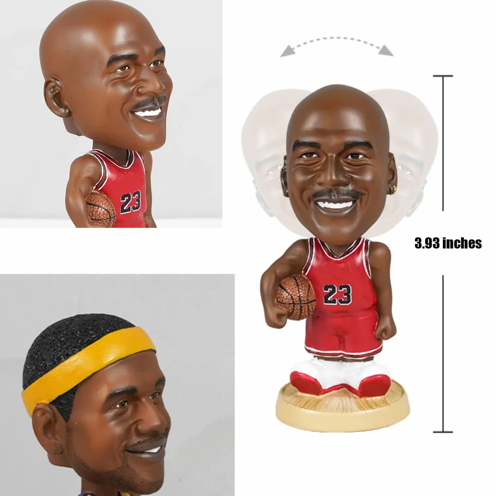 Figurine Joueur de Basket Star secouant la tête décoration de Voiture Ornements Bureau Cadeau (Irving)