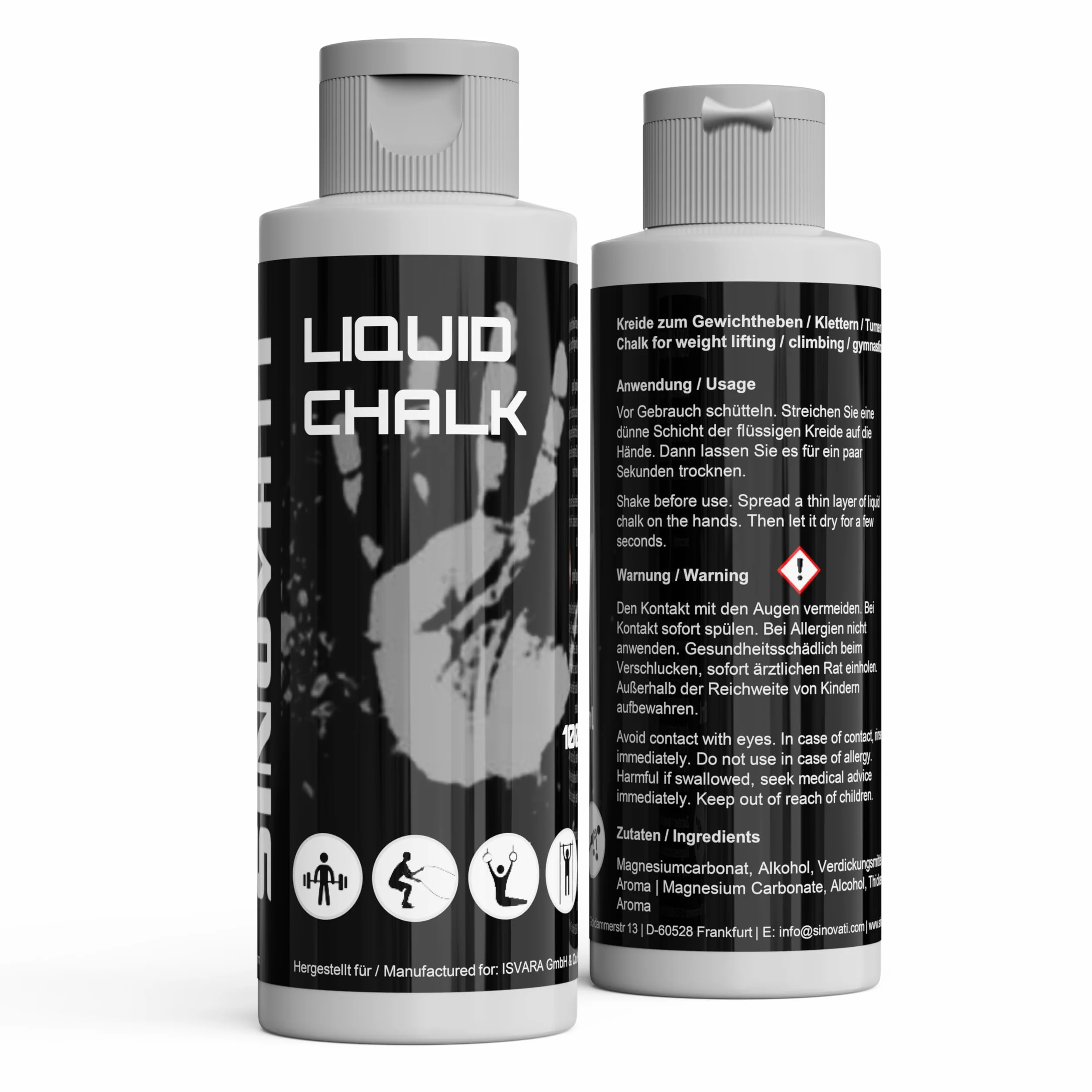 SINOVATI Craie Liquide pour Sport - Escalade, Gymnastique, Pole Dance Grip