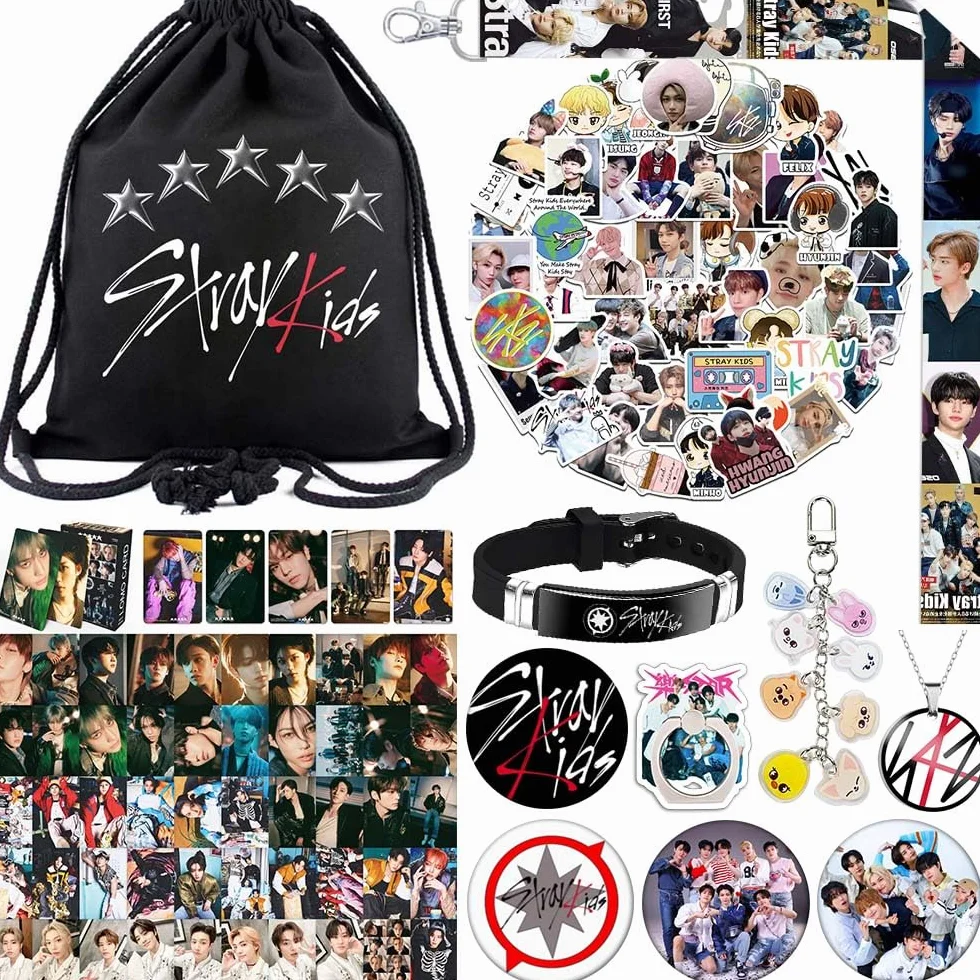 SOSAYI Stray Coffret Cadeau STAY avec Sac de Gym SKZ et Accessoires