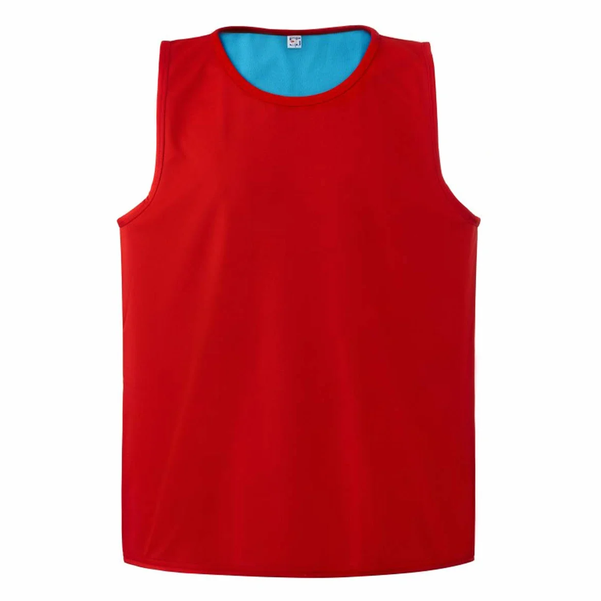Visiodirect Chasuble Reversible Rugby Large Rouge Bleu Polyester