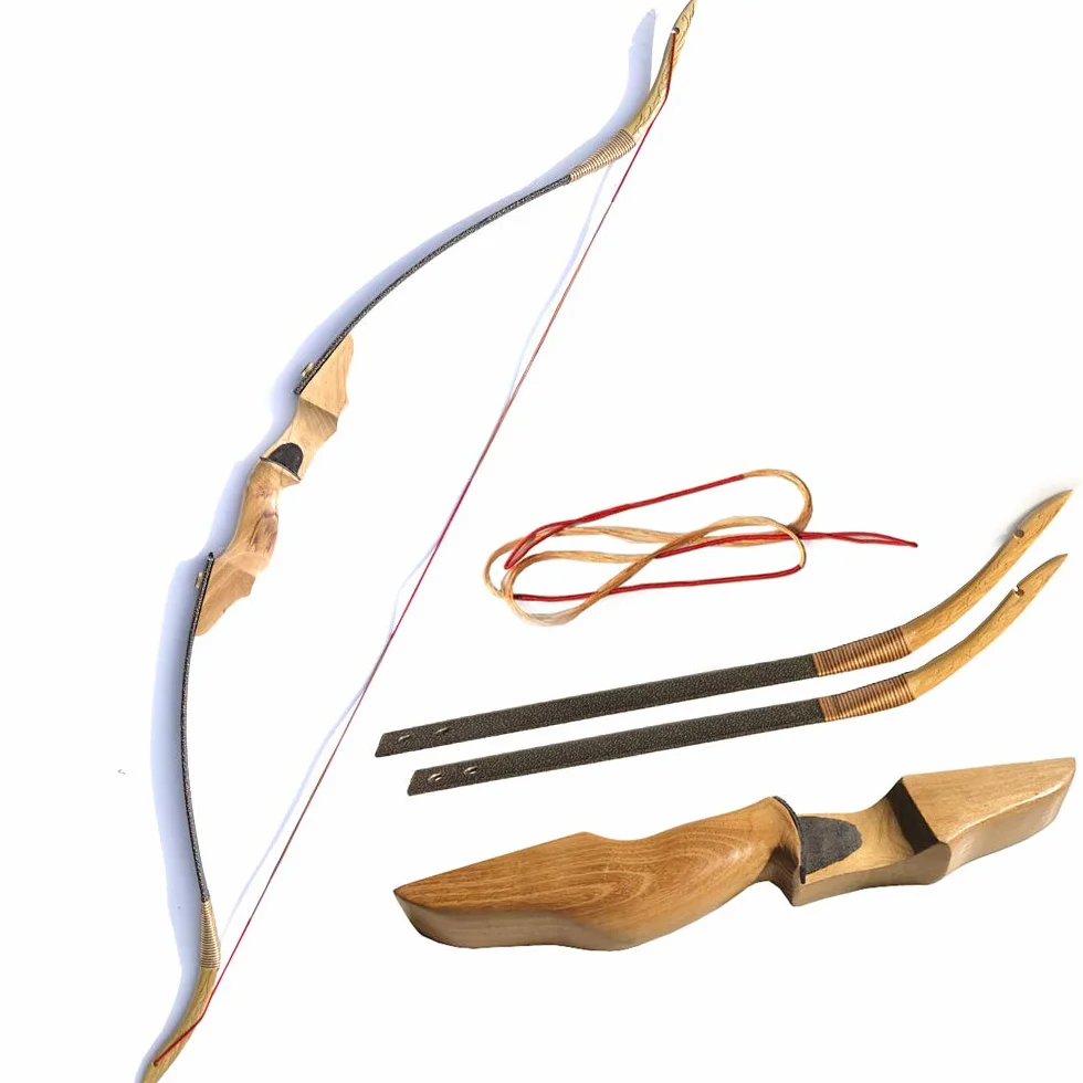 Arc Longbow Traditionnel à la Main 30-40 lbs Arc Recurve Chasse Mongole