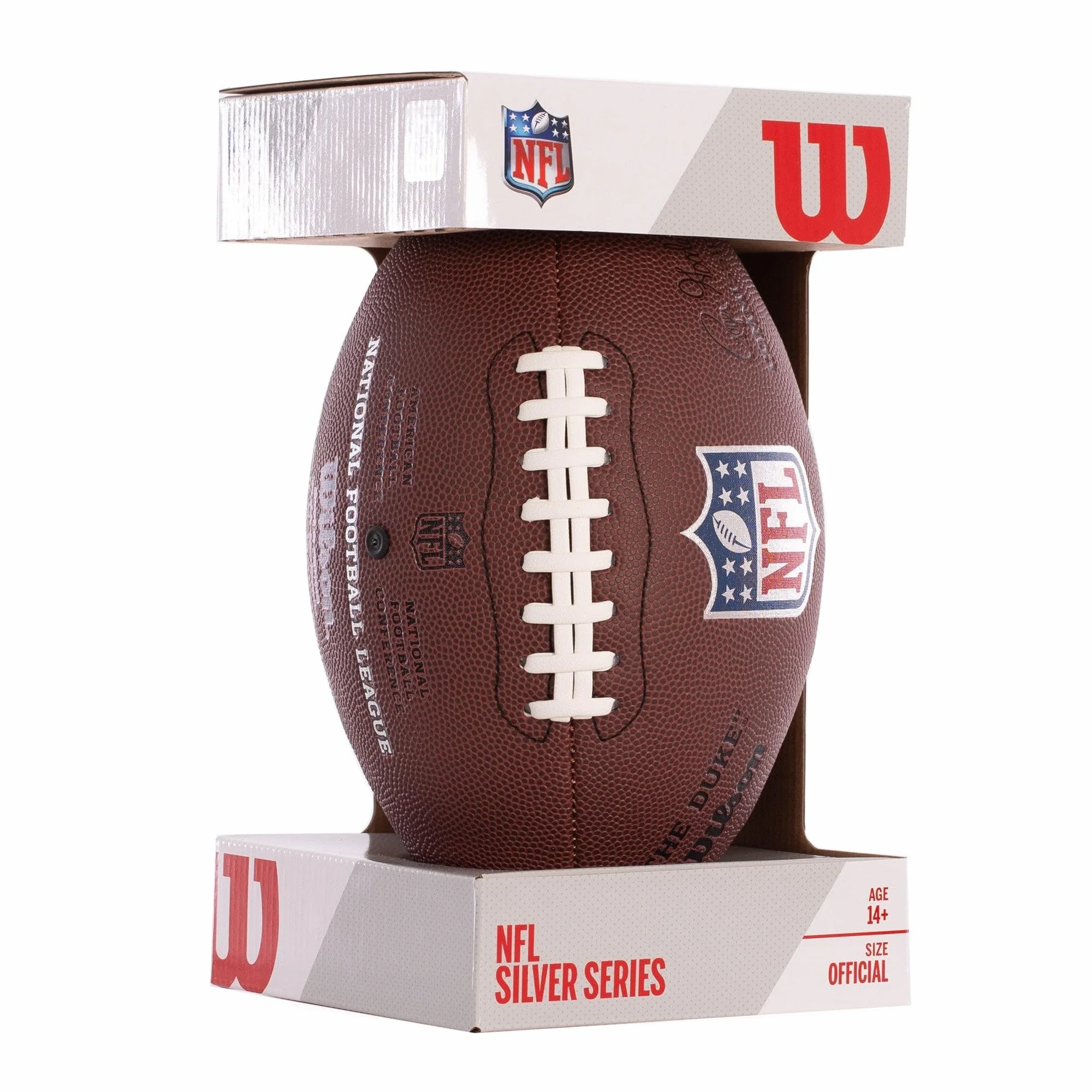 Wilson Ballon de football américain NFL Duke Réplique avec présentoir