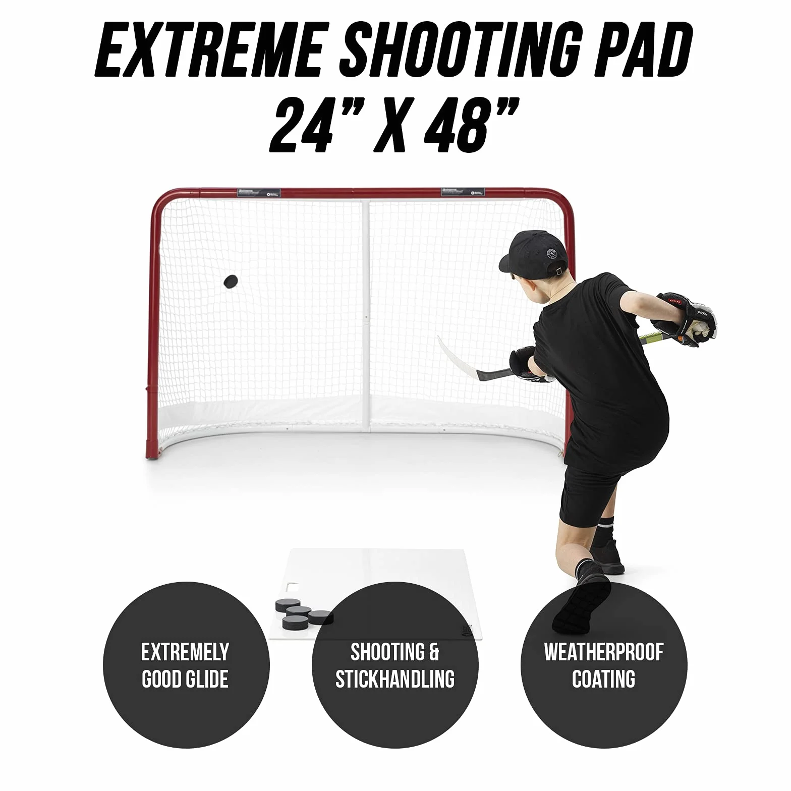 Better Hockey Extreme Shooting Pad 120 x 60 cm Tapis de tir hockey pro