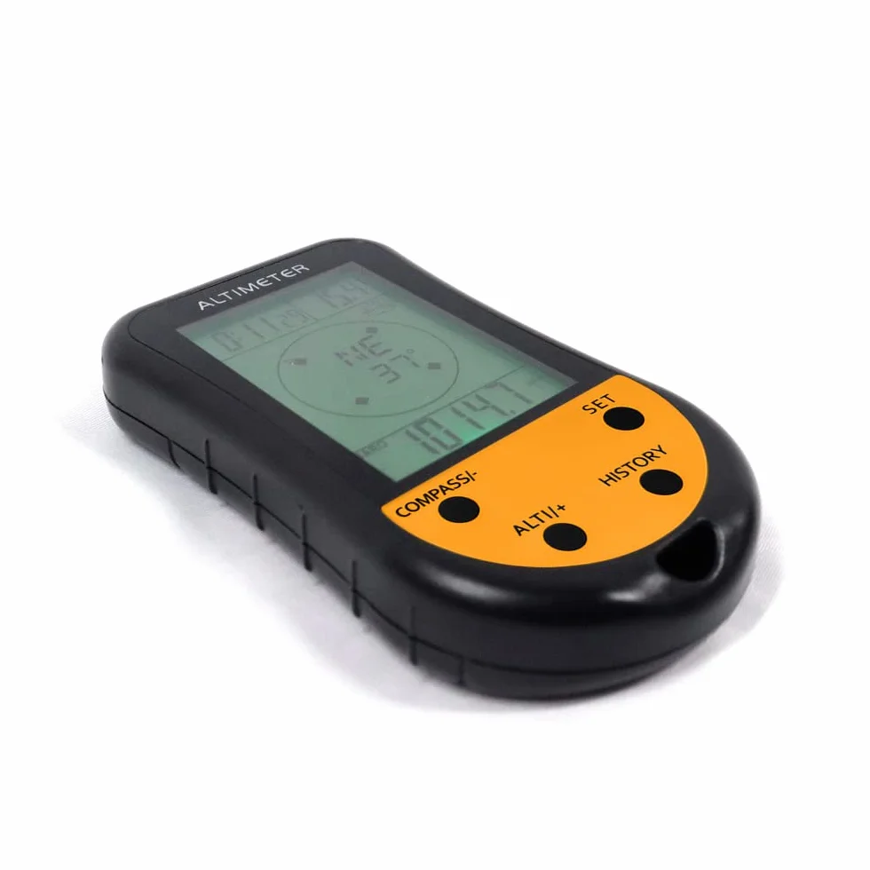 Altimètre numérique électronique 8 en 1 multifonction LCD rétroéclairage baromètre boussole thermomètre prévisions météo horloge calendrier extérieur escalade randonnée pêche