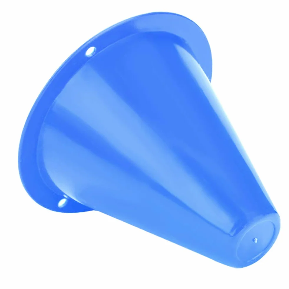Keenso Ensemble de Cônes de Marqueurs de Football, 10pcs Plots de Marquage pour Entraînement en Plastique (Bleu)