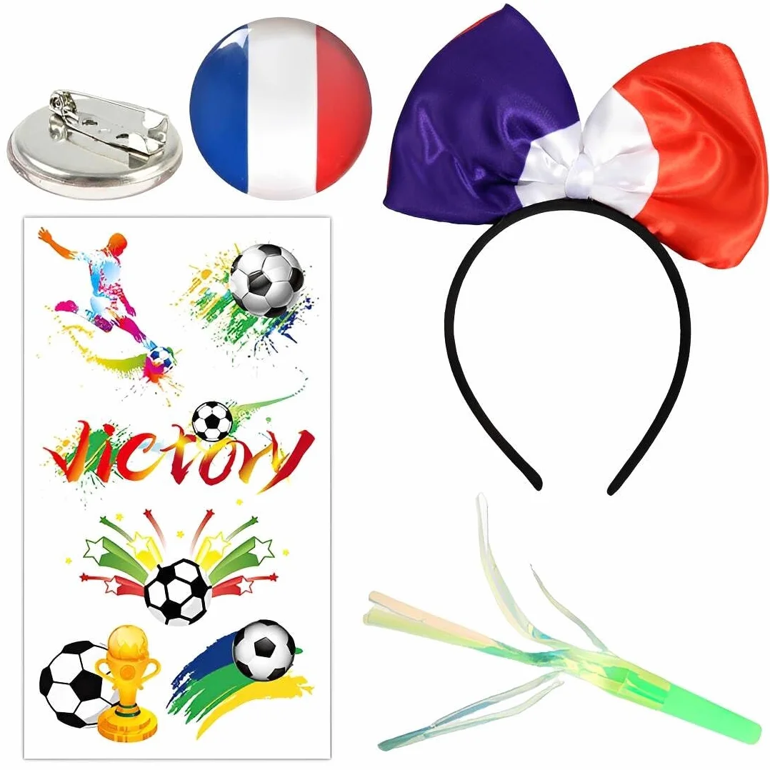 Kit Supporter France Fanartikel Drapeaux Guirlandes Bleu Blanc Rouge WM 2026
