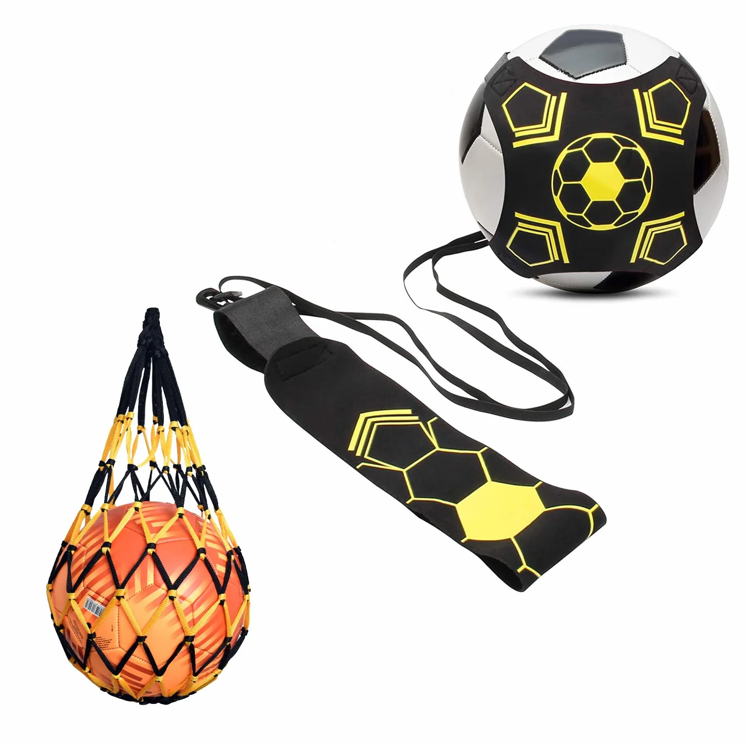 Ceinture d'entraînement de Football avec Sac en Filet, Longueur réglable