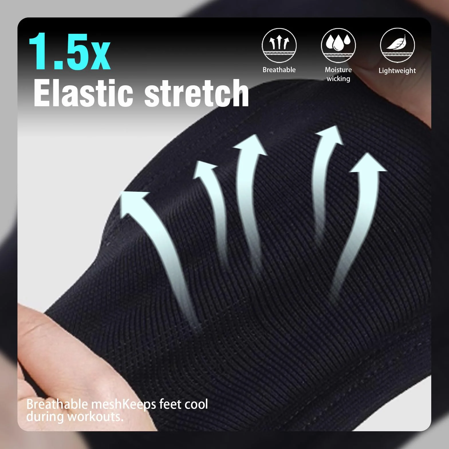 Genouillère de contention pour enfants Manchon de compression noir sport football gymnastique Taille unique