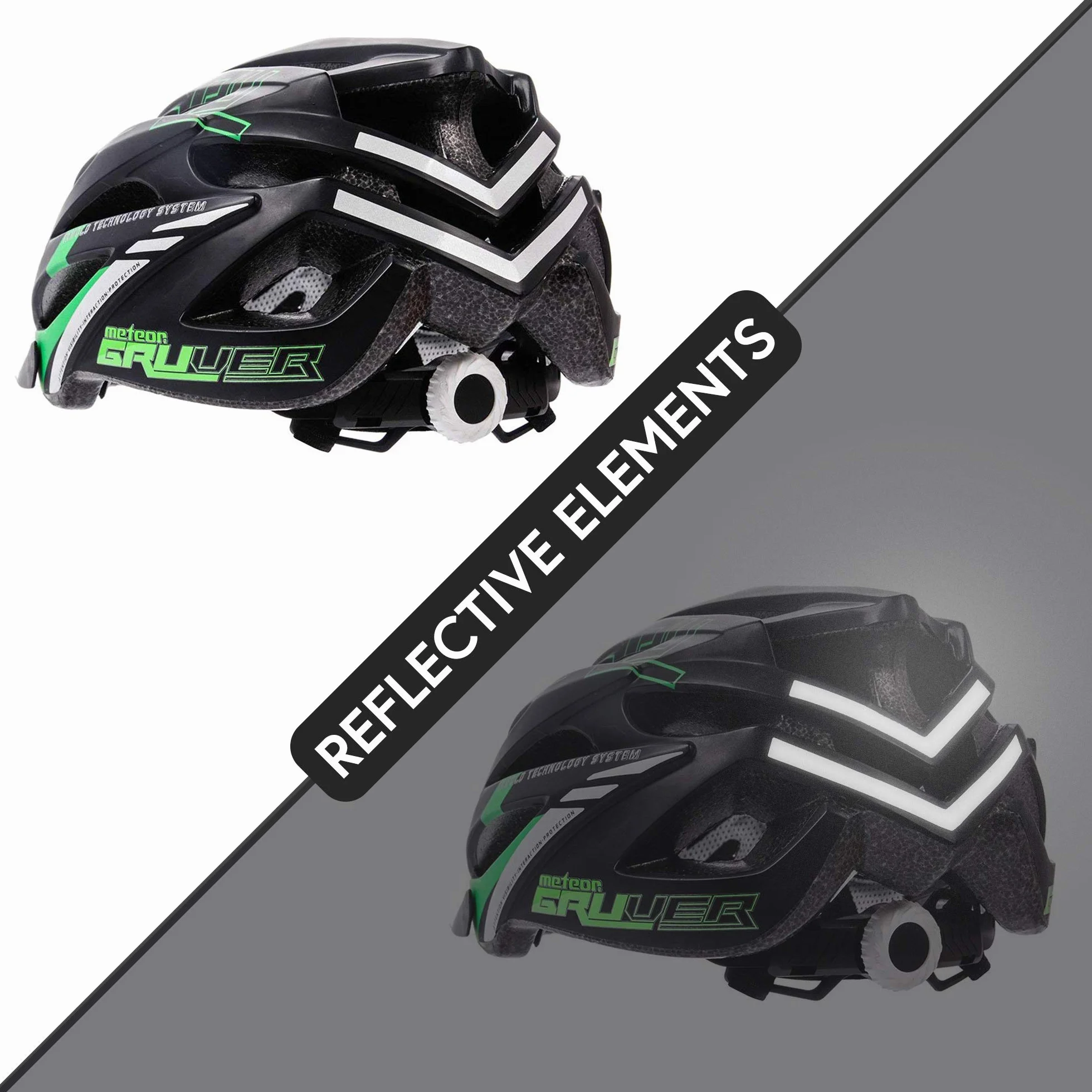 Casque Vélo VTT VTC Adulte Unisexe Réglable Sport BMX Skate Scooter Sécurité Gruver