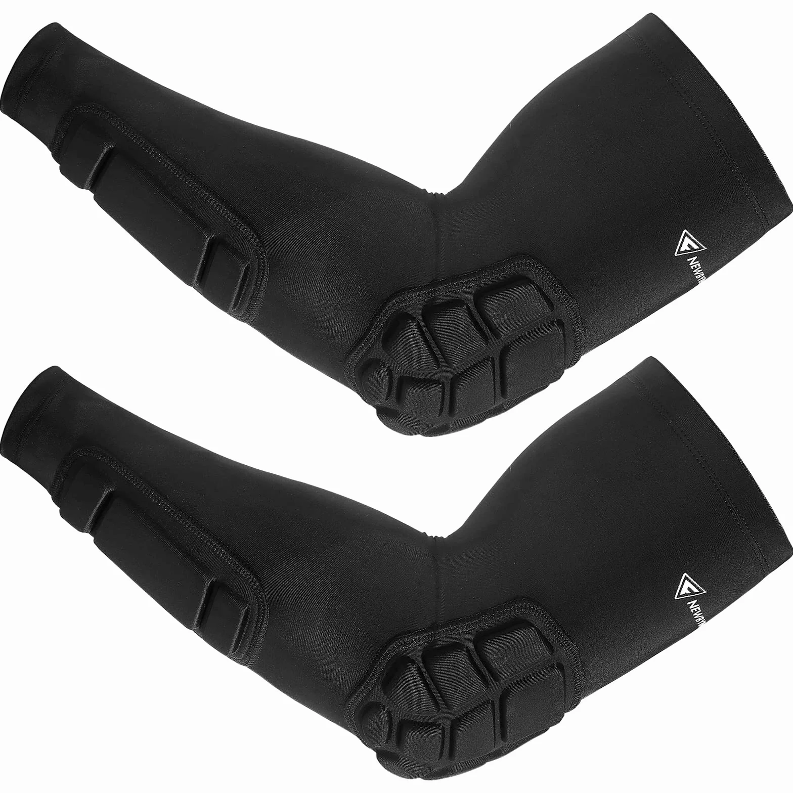Newbyinn Manche Coude Rembourré 1 Paire Coudiere Protection Avant Bras pour Volleyball Basketball Football