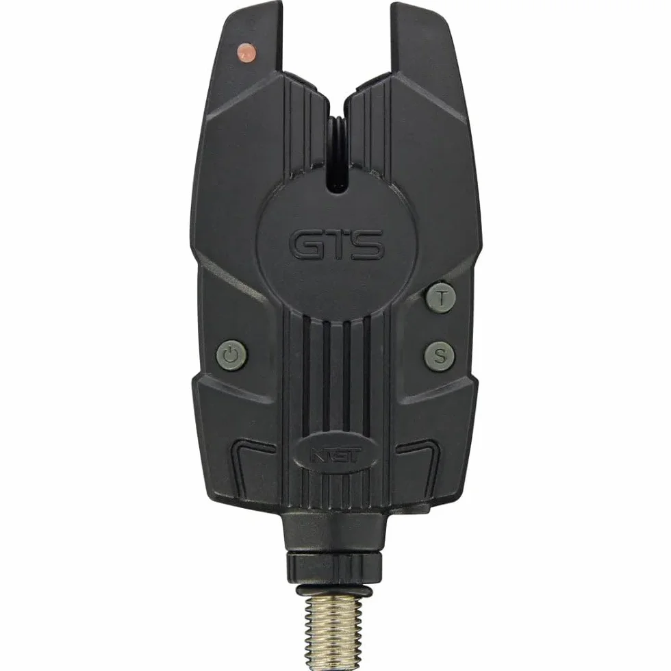 NGT GTS Pro Lot de 3 détecteurs de touche sans fil avec récepteur pour pêche à la carpe