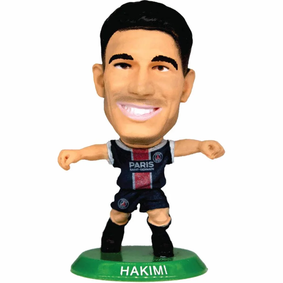 SoccerStarz Paris St Germain Achraf Hakimi Home Kit Classic Kit