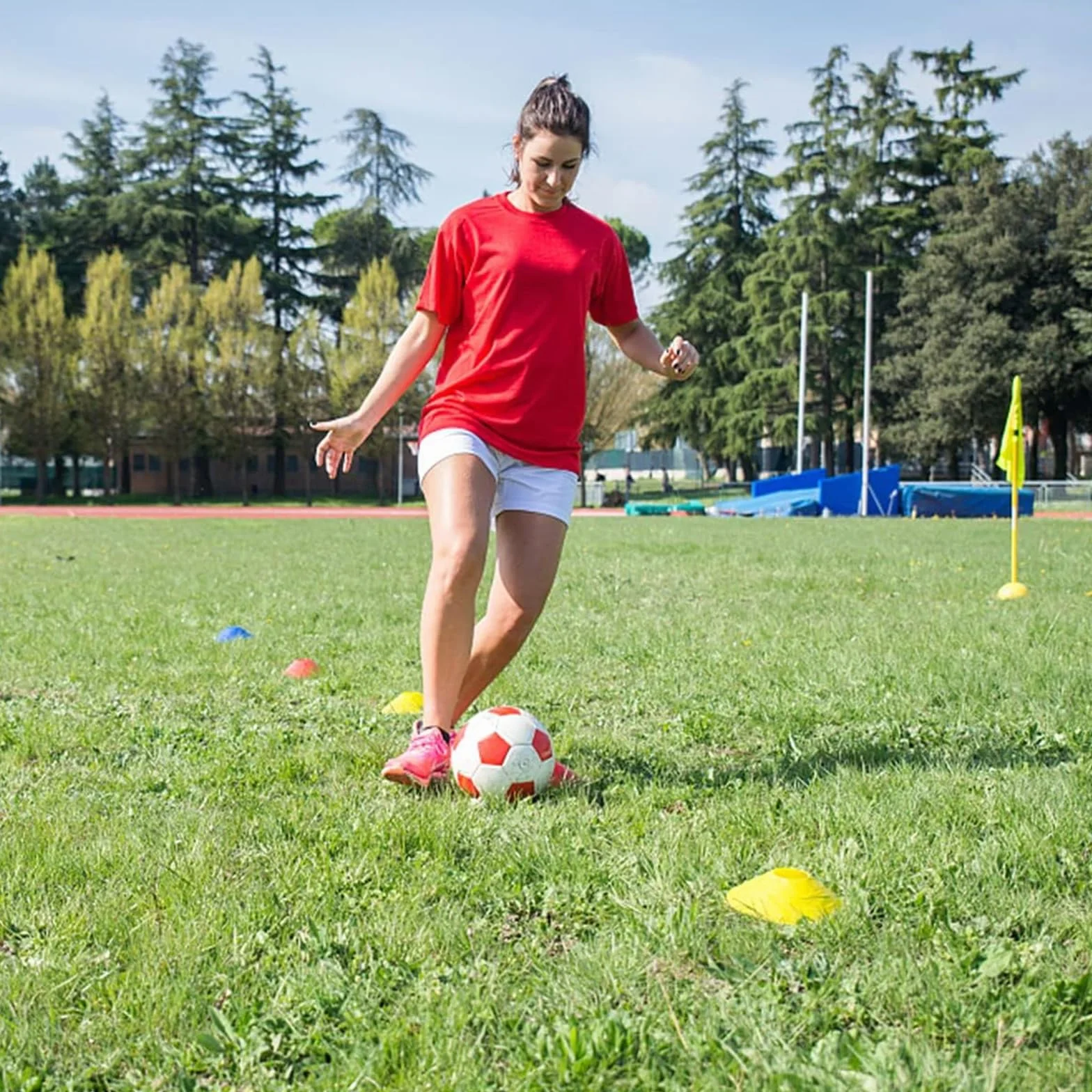 101 Pièces Plot Sport Football Entraînement Multisport 5 Couleurs Vives PE Résistant Portable