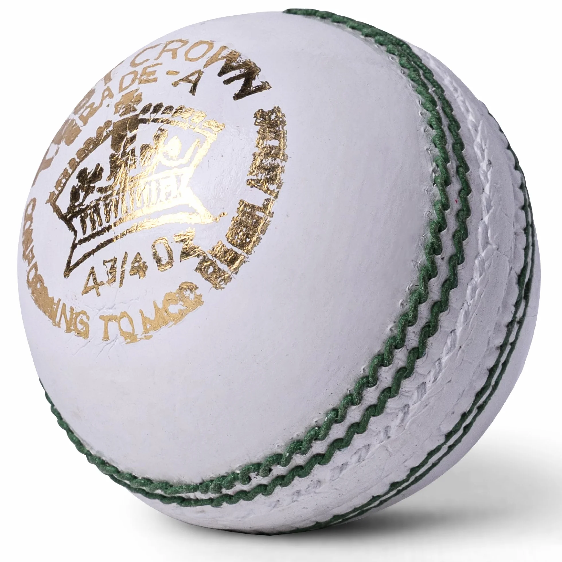 Zipper Junior Cricket Ball 4.75oz Hand-Stitched Leather Youth Cricket Balls