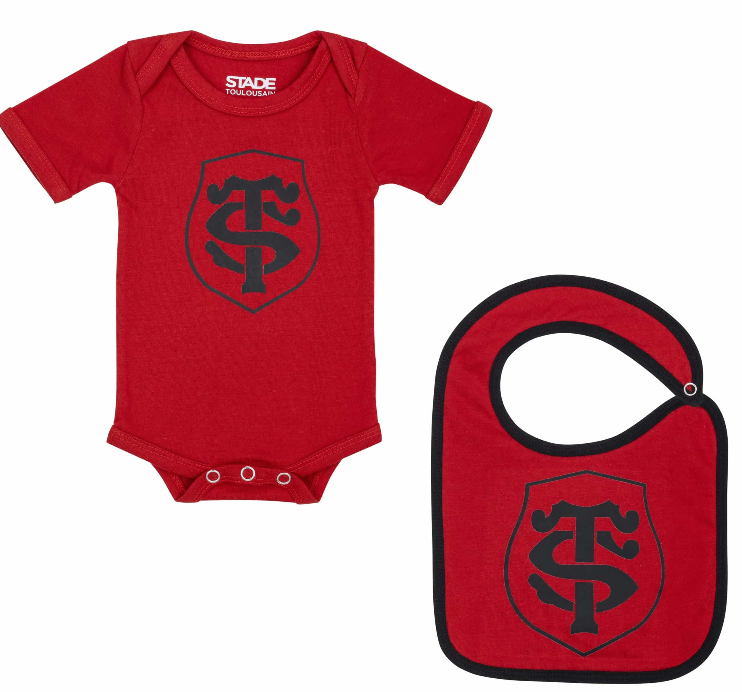 STADE TOULOUSAIN Body Bavoir bébé Toulouse Collection Officielle Rugby