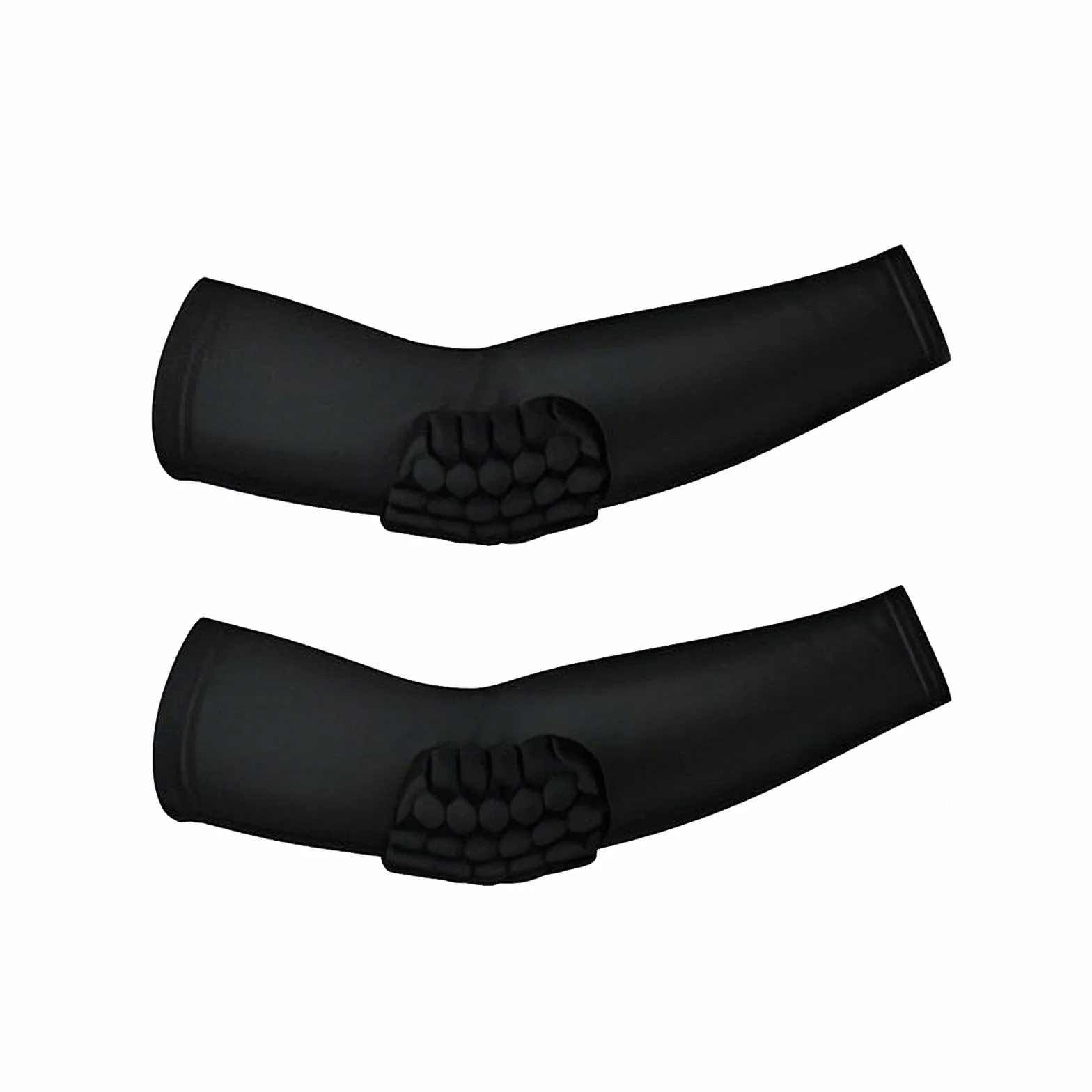Coudiere Rembourré Manchon de Compression Bras Antidérapant Sport Protections Volleyball Football Basketball Handball 1Pair