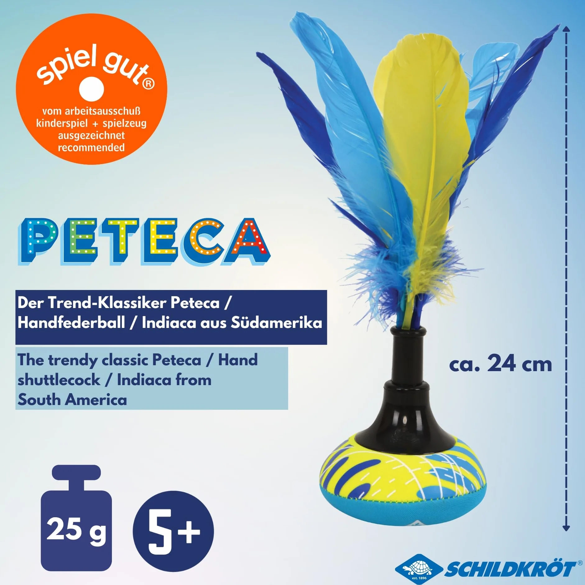 Schildkröt Neoprene Peteca Volant de Main à Surface Souple pour Loisirs extérieurs Enfants Adultes
