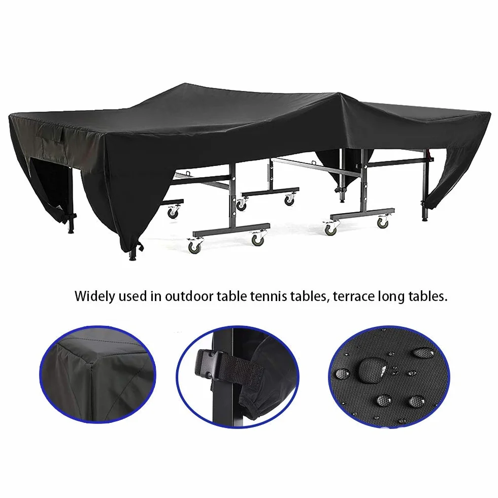 Housse de Table de Ping Pong Extérieur Imperméable 280 x 153 x 73 cm